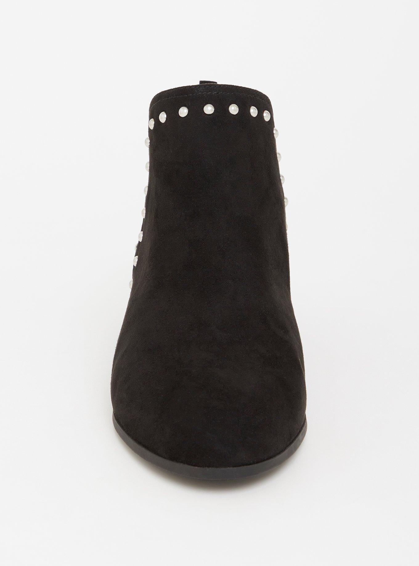 Plus Size Circus by Sam Edelman Black Studded Bootie Wide Width Torrid