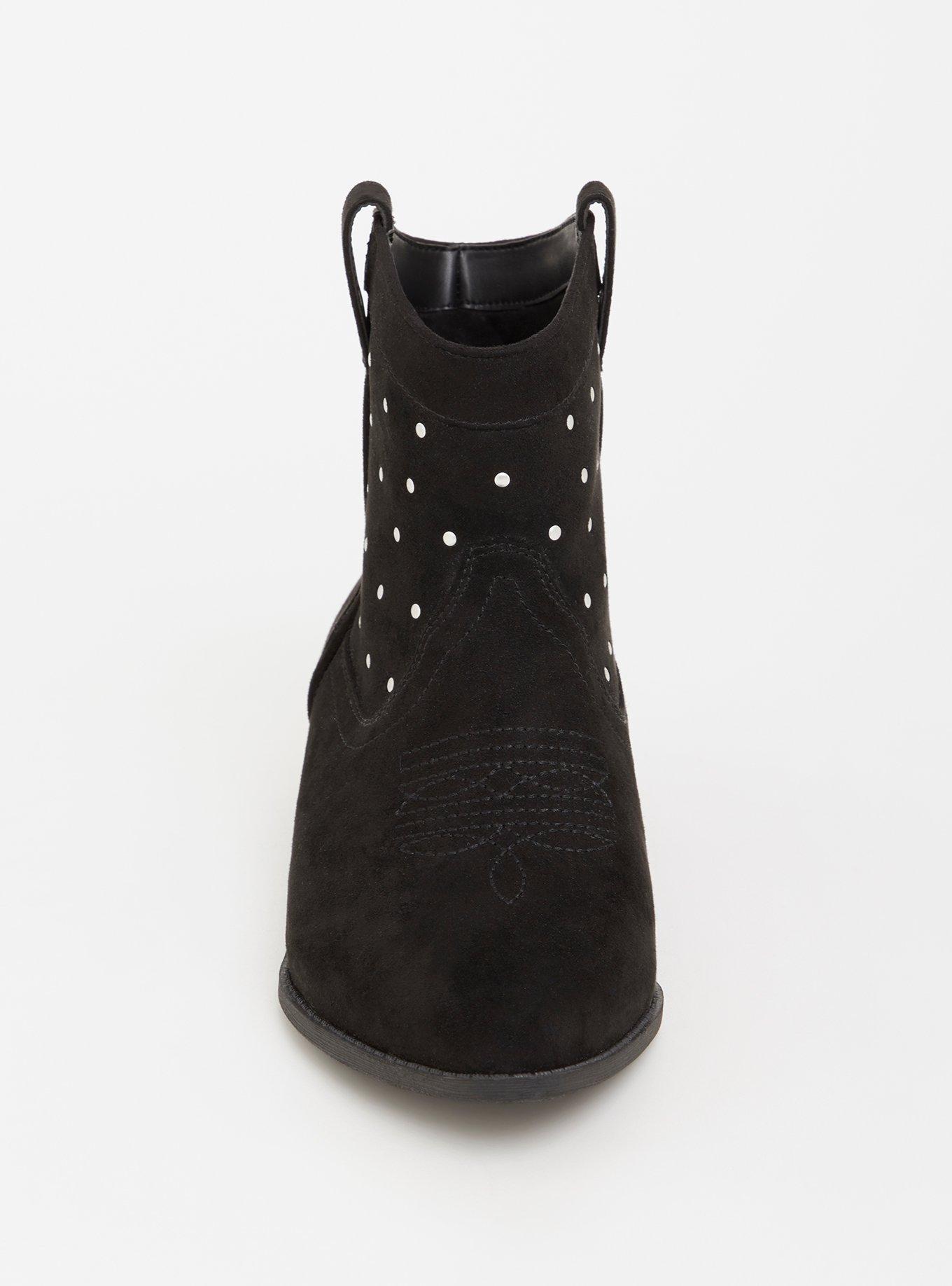 Plus Size Circus by Sam Edelman Black Western Bootie (Wide Width), BLACK, alternate