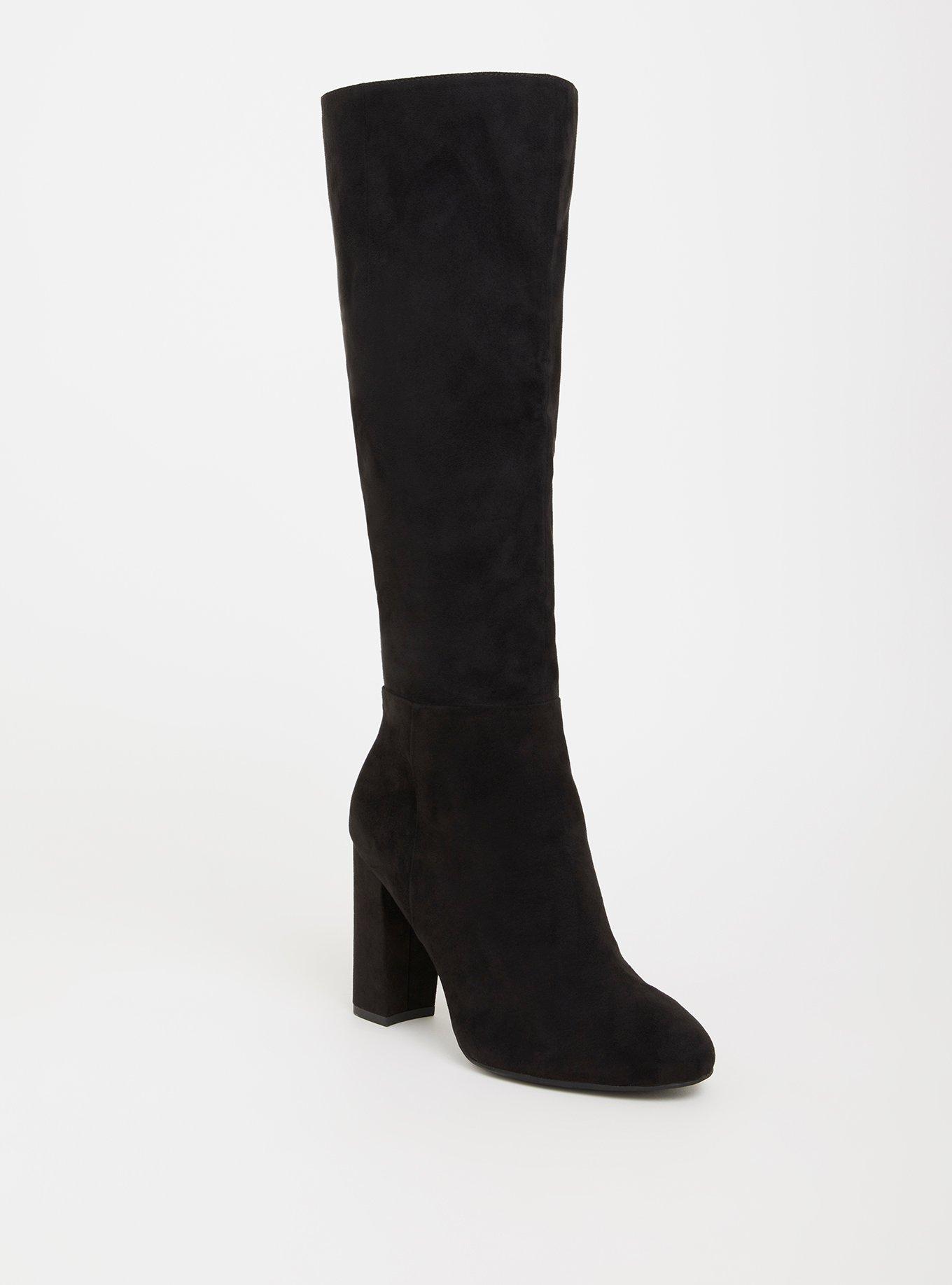 Plus Size Circus by Sam Edelman Black Faux Knee High Boot Wide Width Wide Calf Torrid