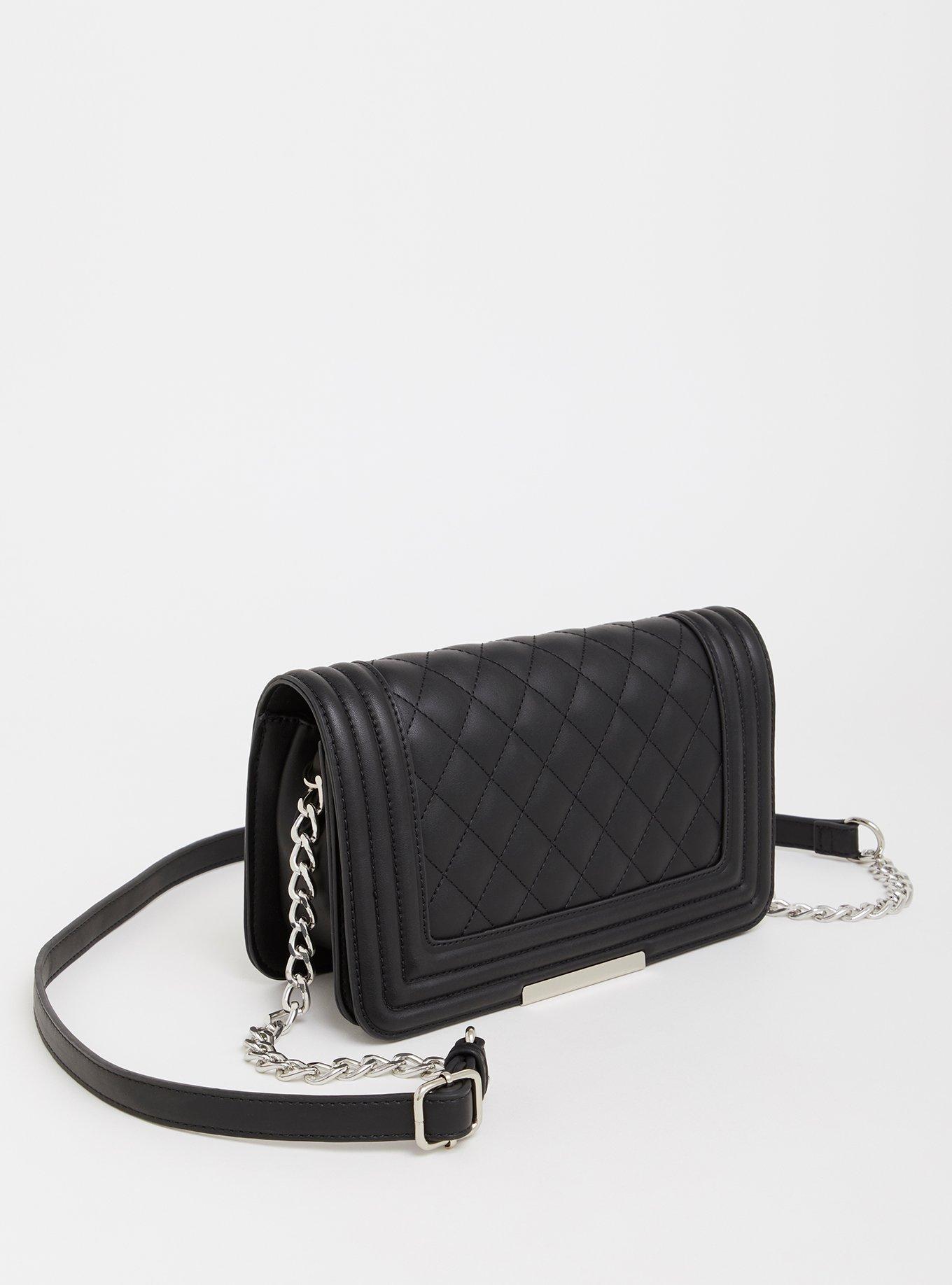 Plus Size - Black Faux Leather Crossbody - Torrid