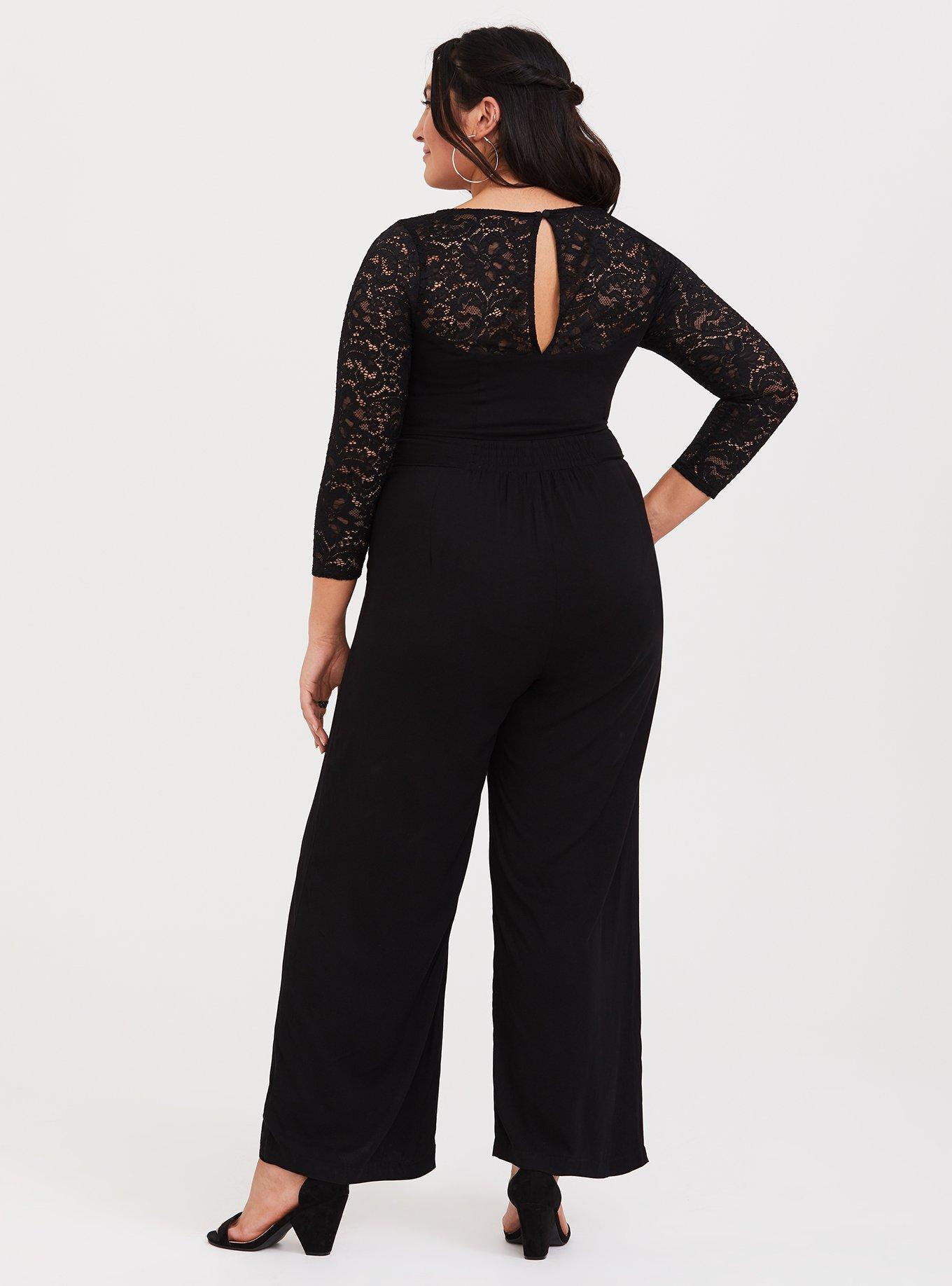 Plus Size - Special Occasion White Lace Jumpsuit - Torrid