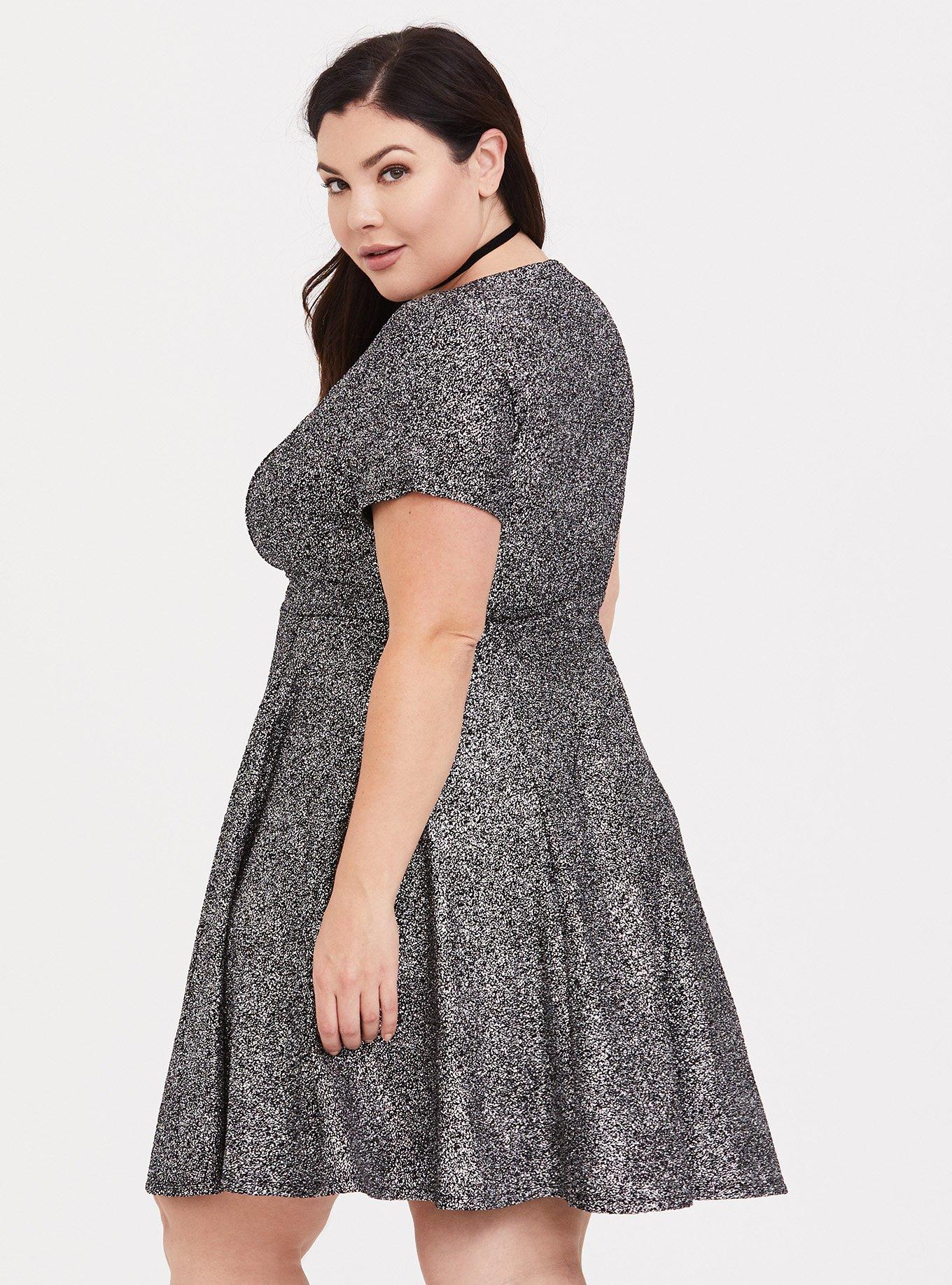 Torrid silver outlet dress