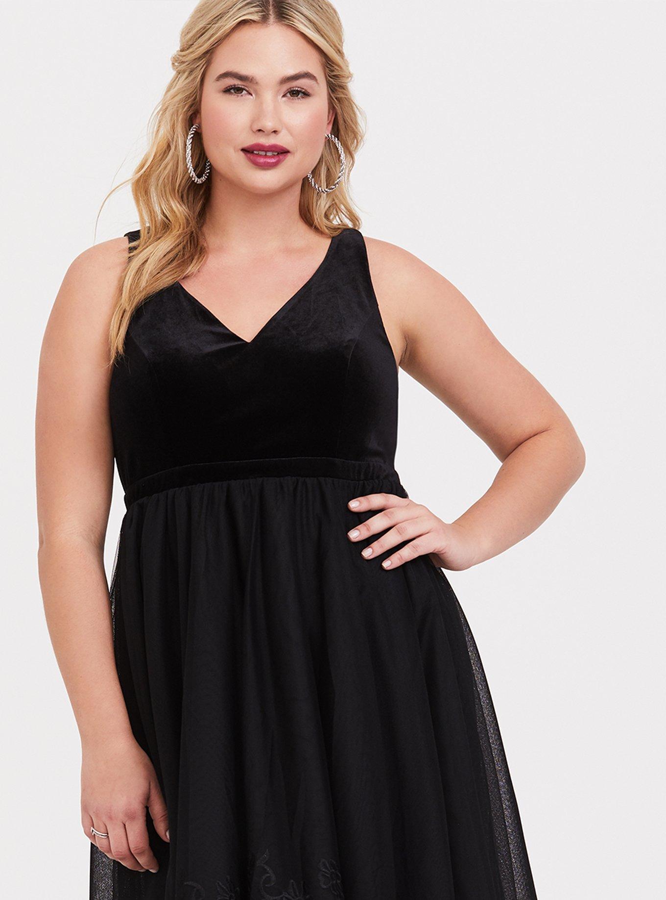 Torrid velvet outlet dress