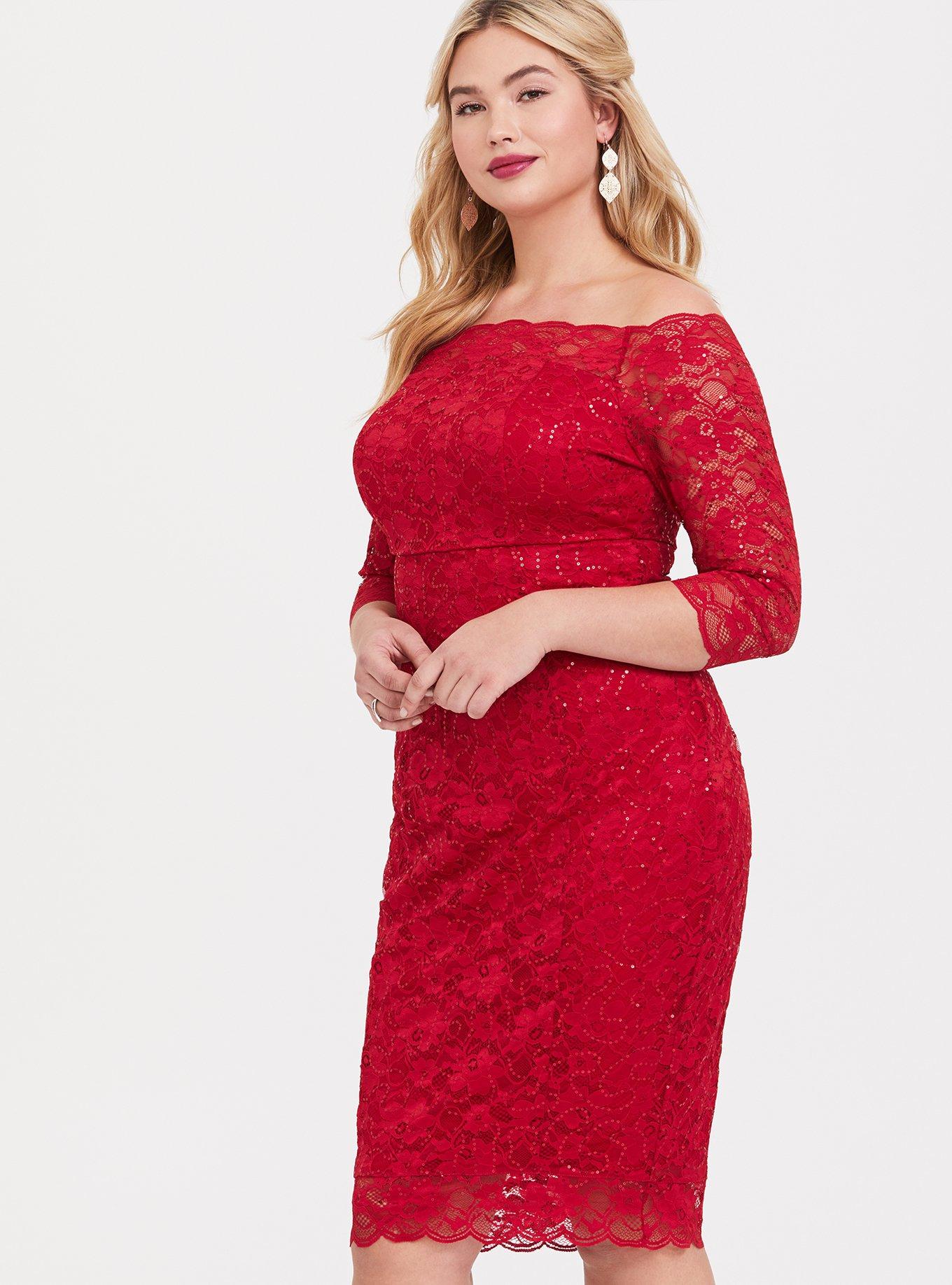 Mini Lace Bodycon Dress, JESTER RED, alternate