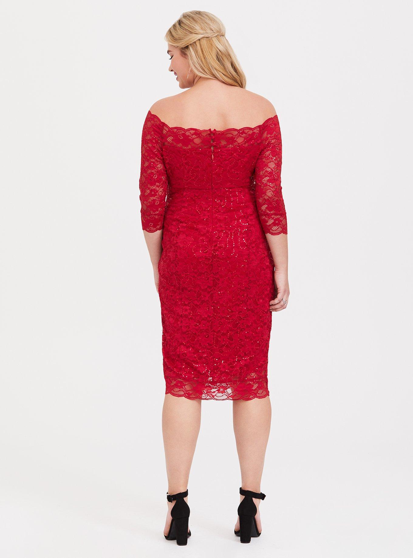 Mini Lace Bodycon Dress, JESTER RED, alternate