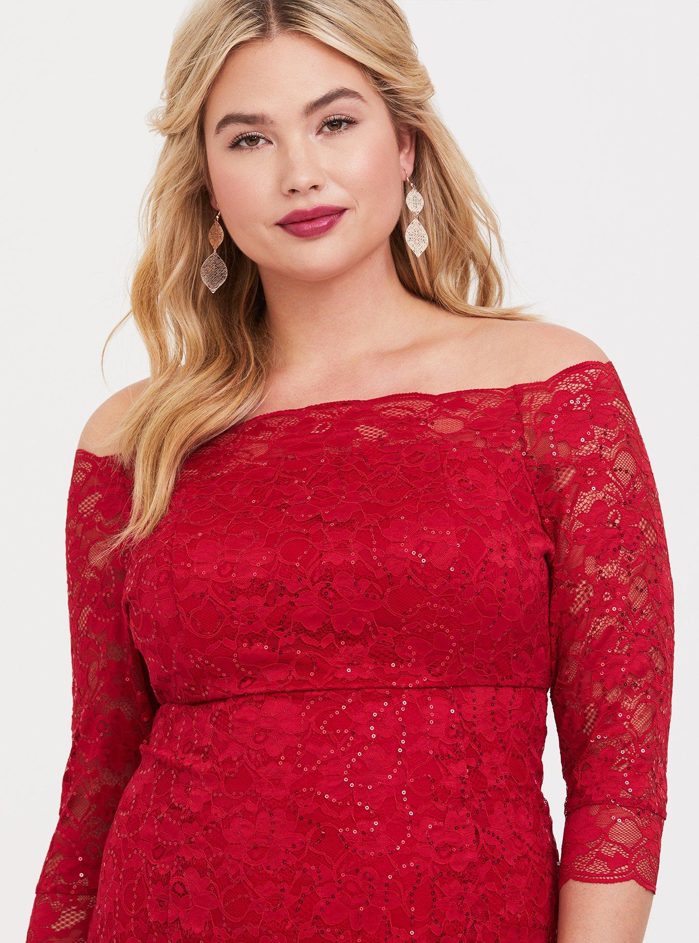 Mini Lace Bodycon Dress, JESTER RED, alternate