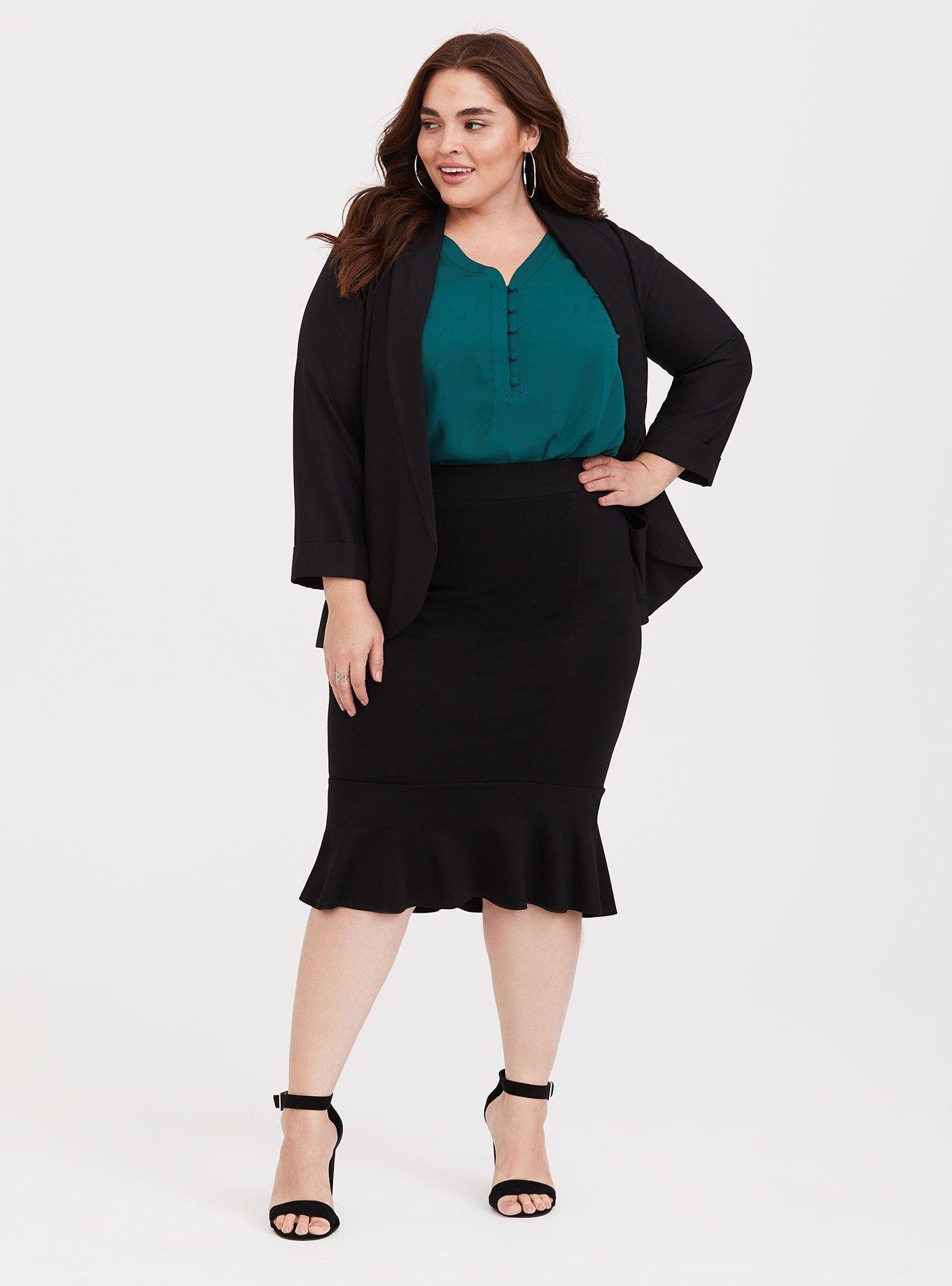 Georgette Button Placket Blouse, FOREST BIOME, alternate