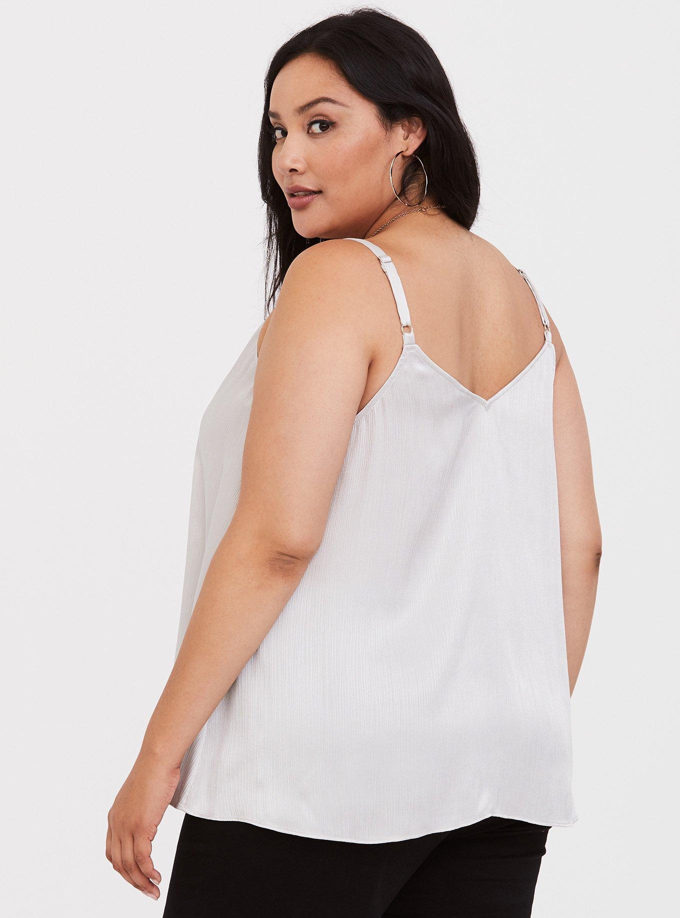 Textured Silver Swing Cami, SILVER METALLIC, alternate