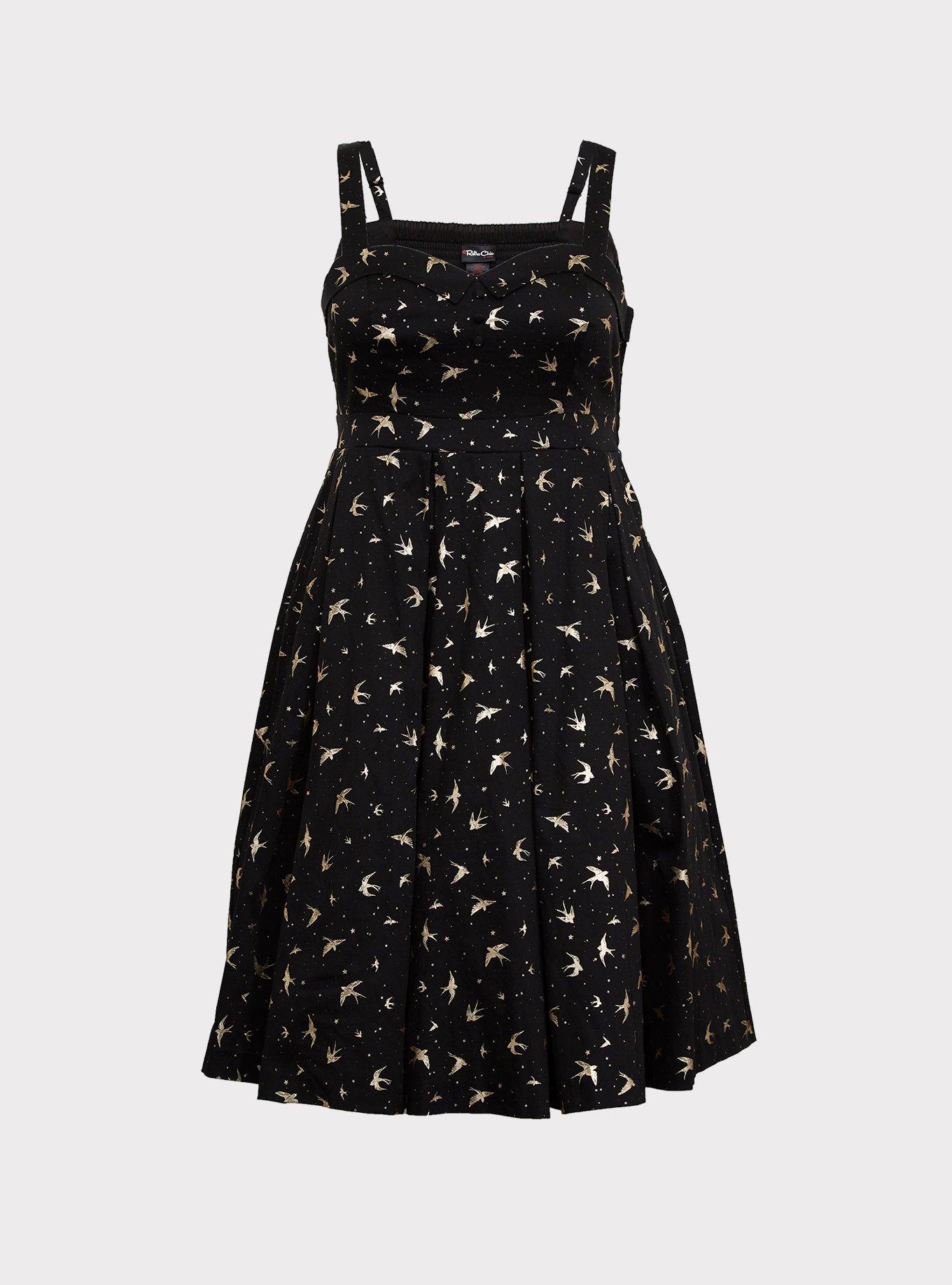 Retro Chic Sparrow Swing Dress, , hi-res