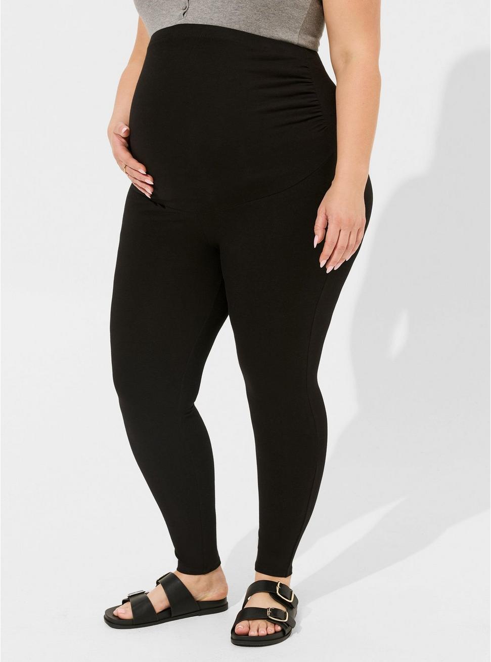 Plus Size Maternity Premium Legging - Black, BLACK, alternate