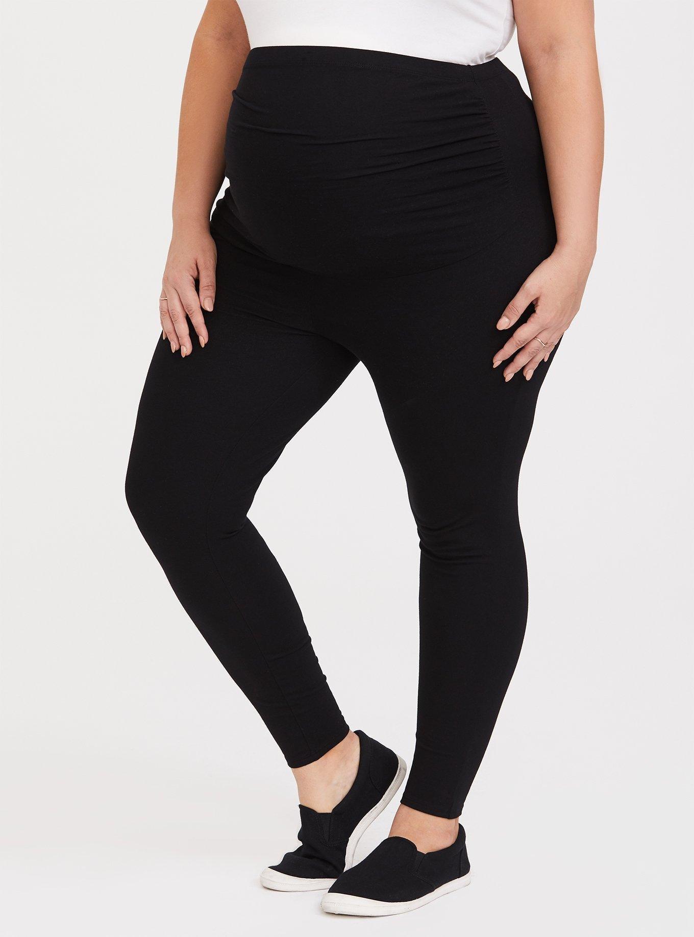 Black Front Seam Disco Legging