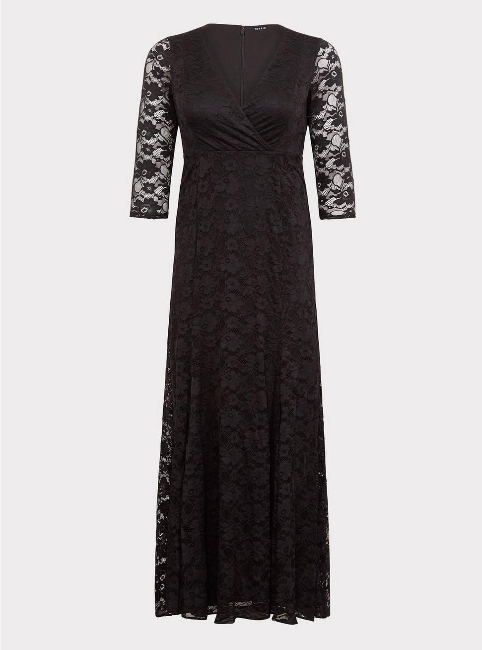 Plus Size - Special Occasion Black Lace Gown - Torrid