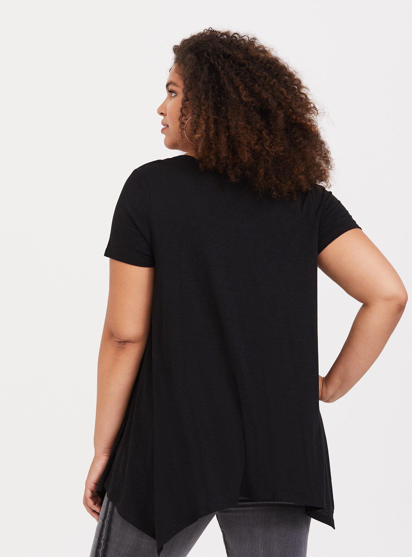 Black Reindeer Sharkbite Tunic, DEEP BLACK, alternate