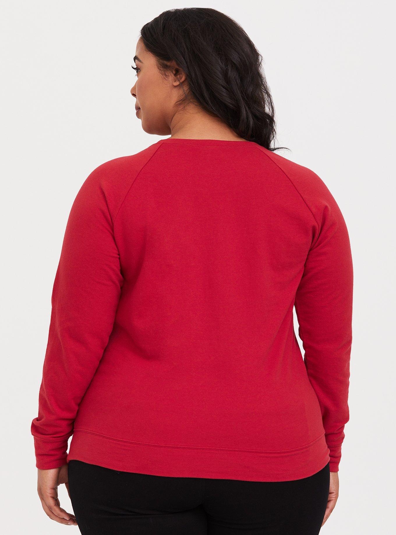 Plus Size - Red Naughty Sweatshirt - Torrid