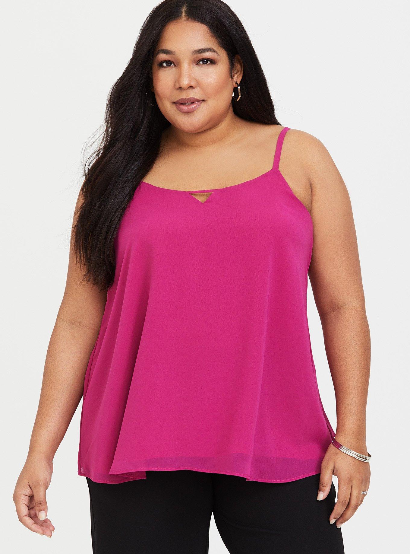 Plus Size - Sophie Chiffon Double Layer Swing Cami - Torrid