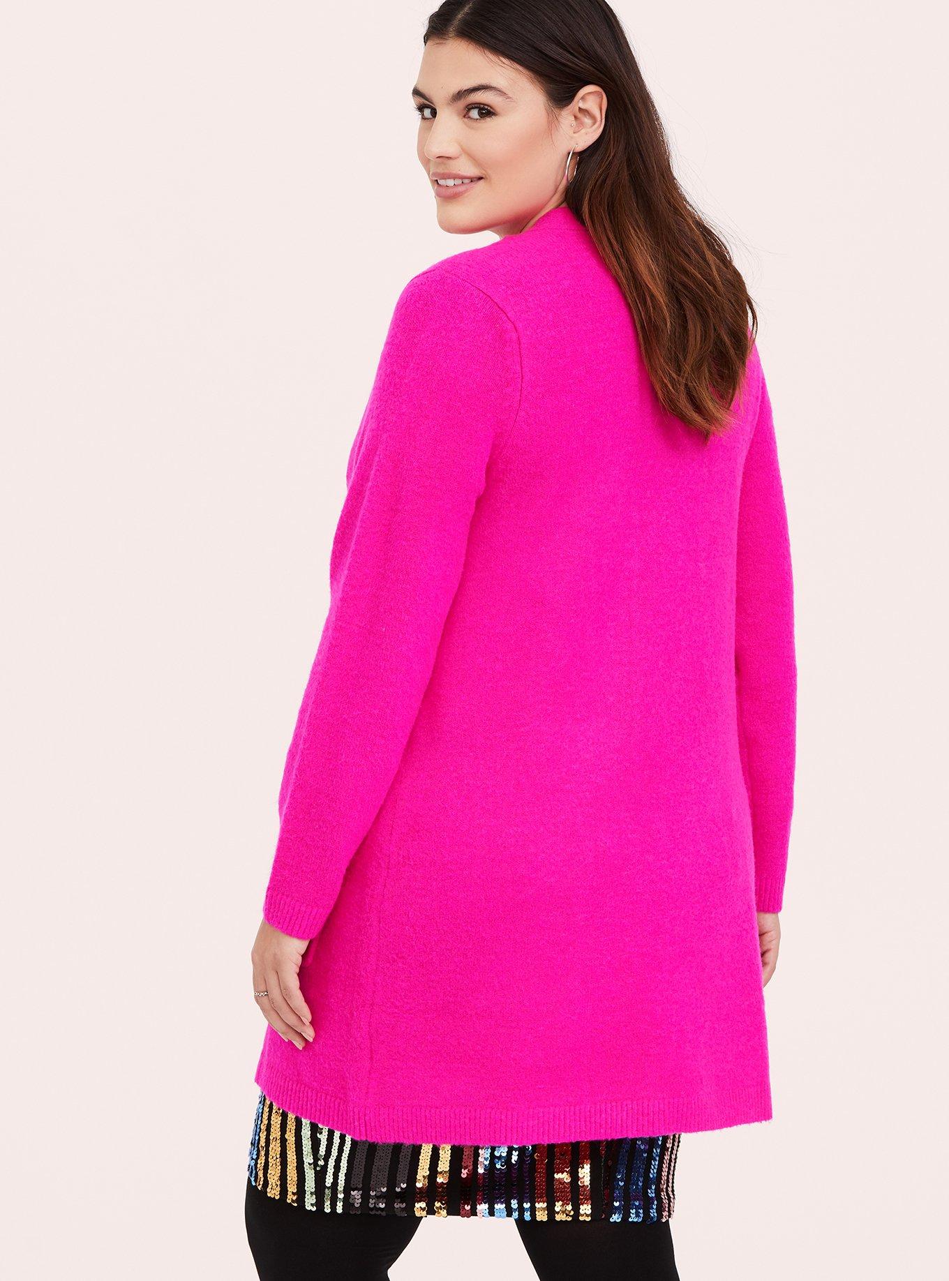 Plus size hot sale hot pink sweater