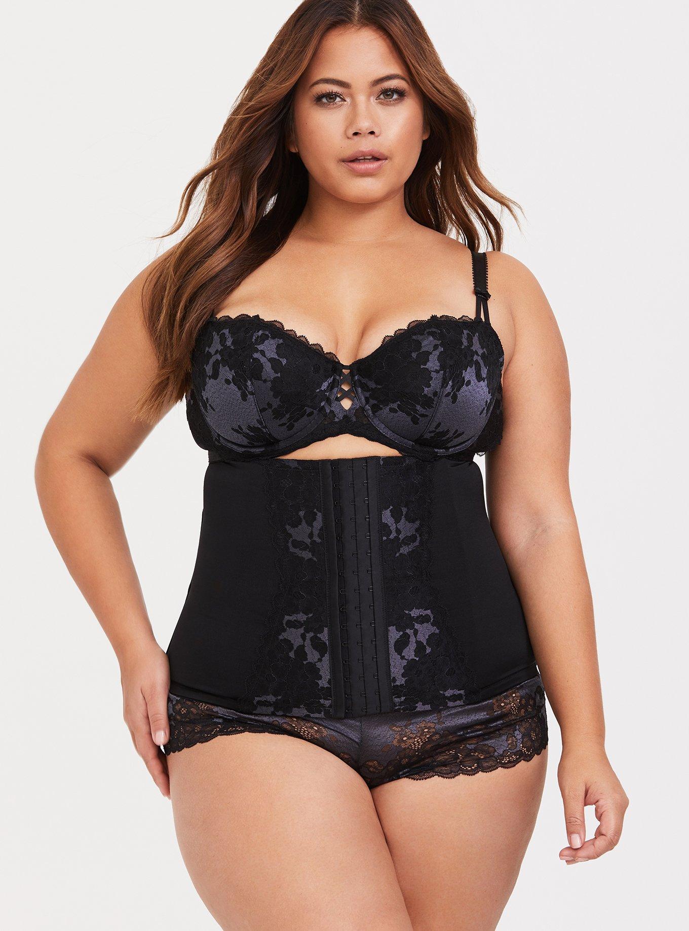 Luxe & Lean Lace Firm Control Waist Cincher Plus Size