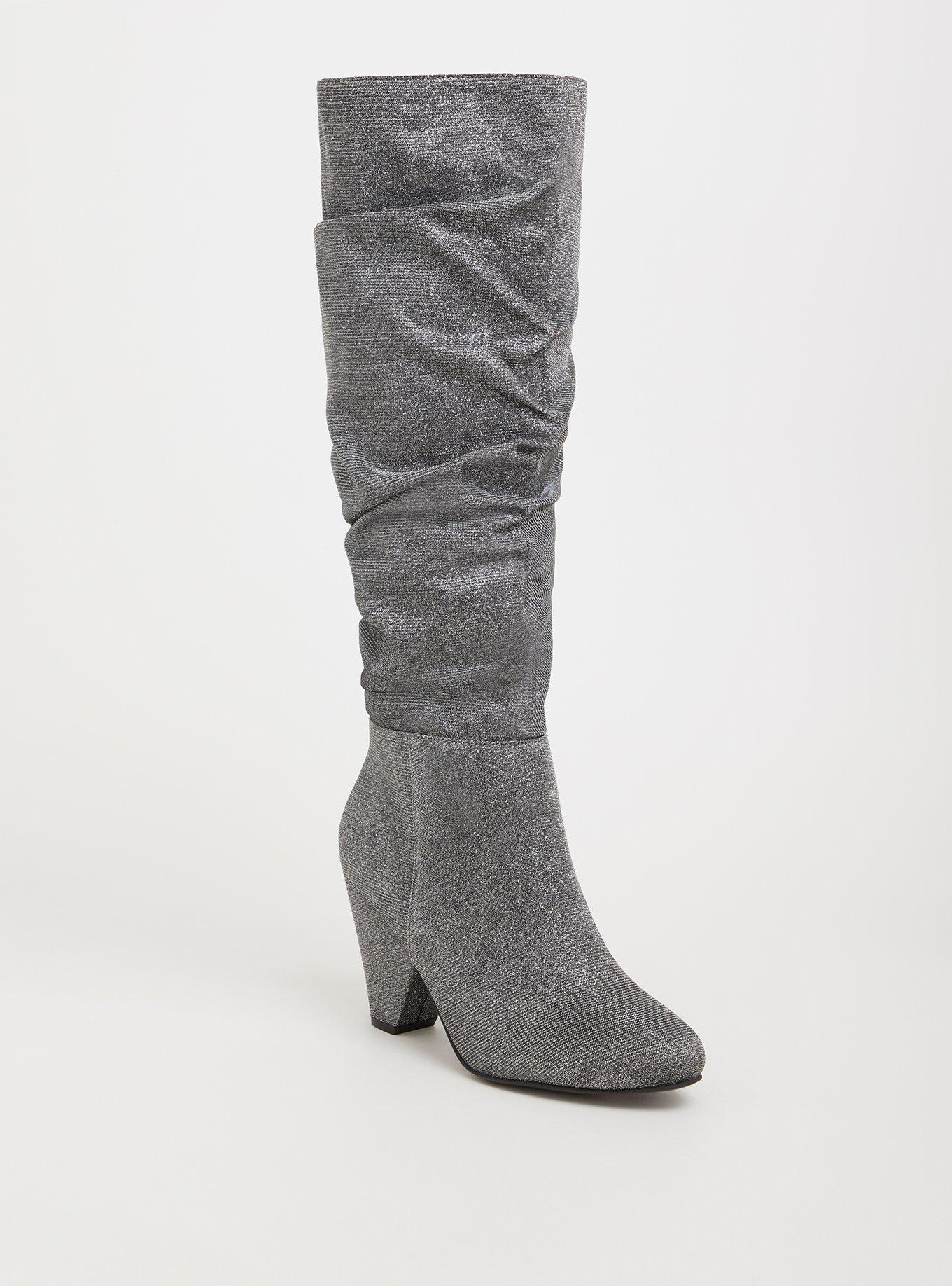 Wide hot sale slouch boots