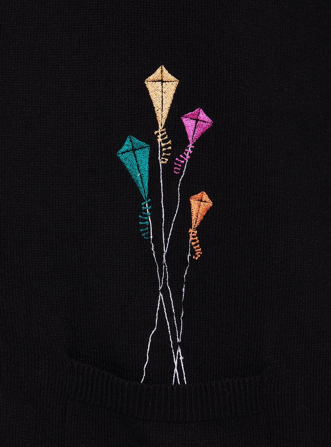 Her Universe Disney Mary Poppins Returns Embroidered Kite Cardigan, DEEP BLACK, alternate