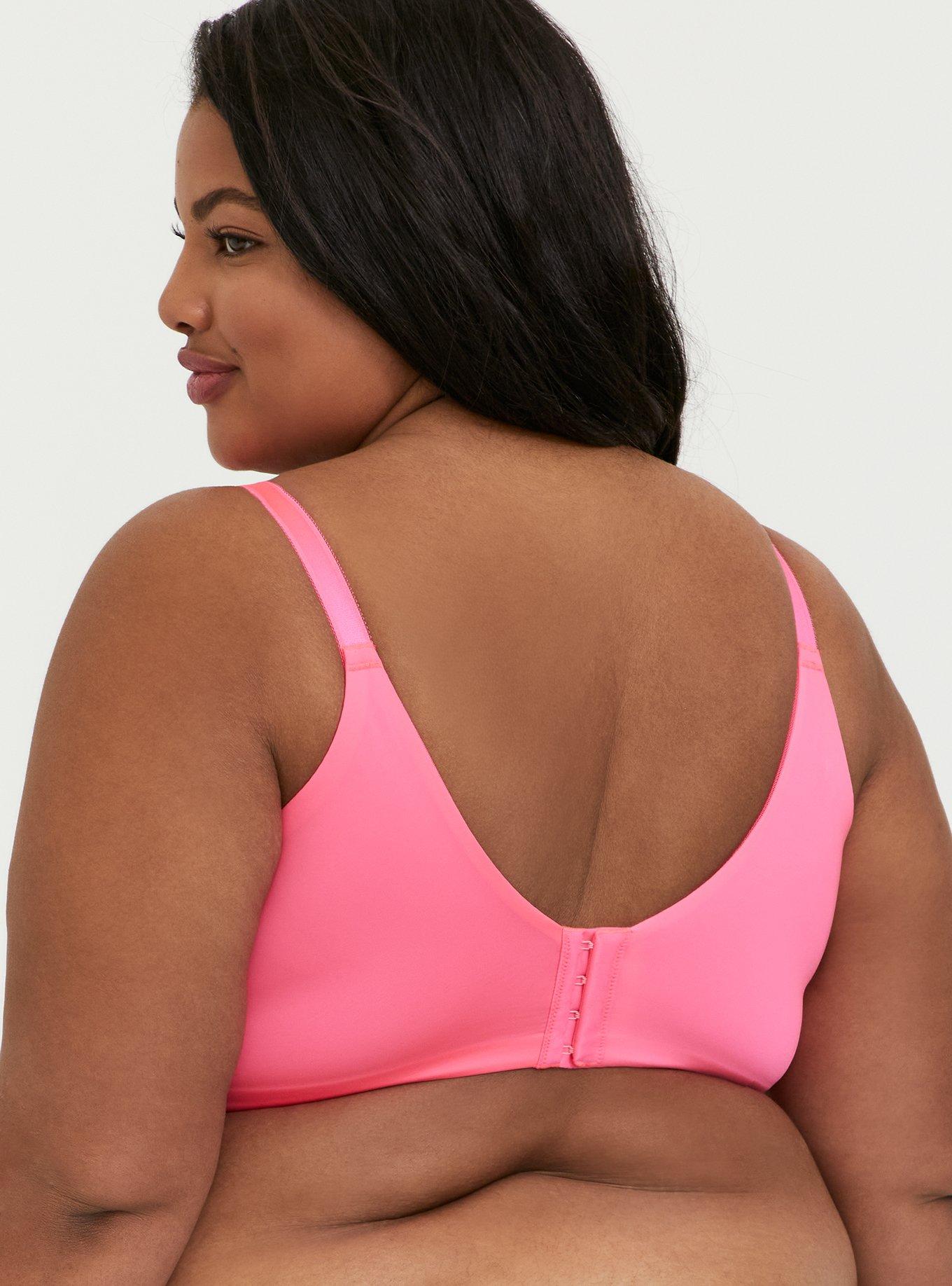 Perfect Coverage Push-Up Smooth Bra, FLUORESCENT PINK, alternate