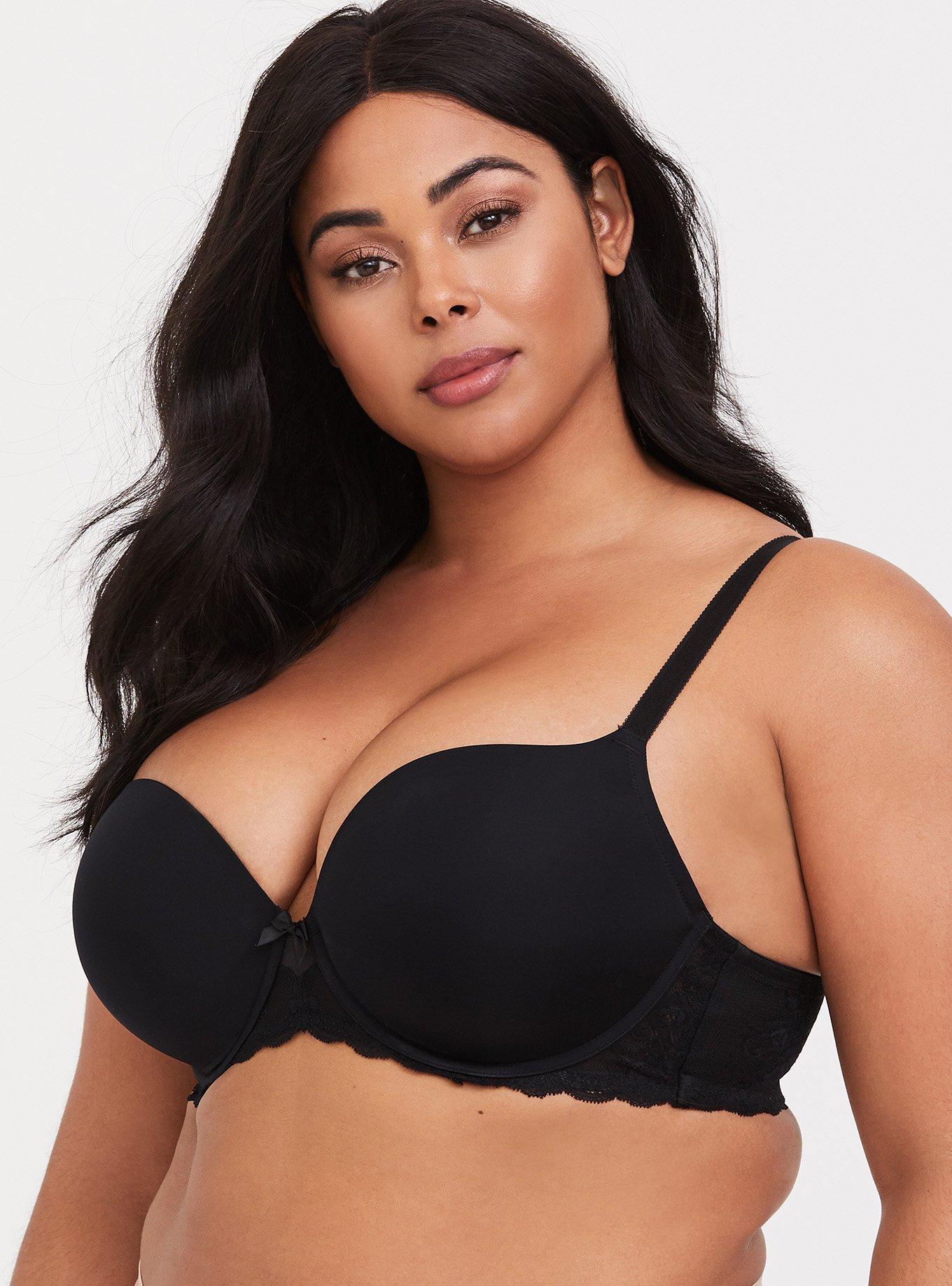Perfect T-Shirt Push-Up Bra, RICH BLACK, alternate