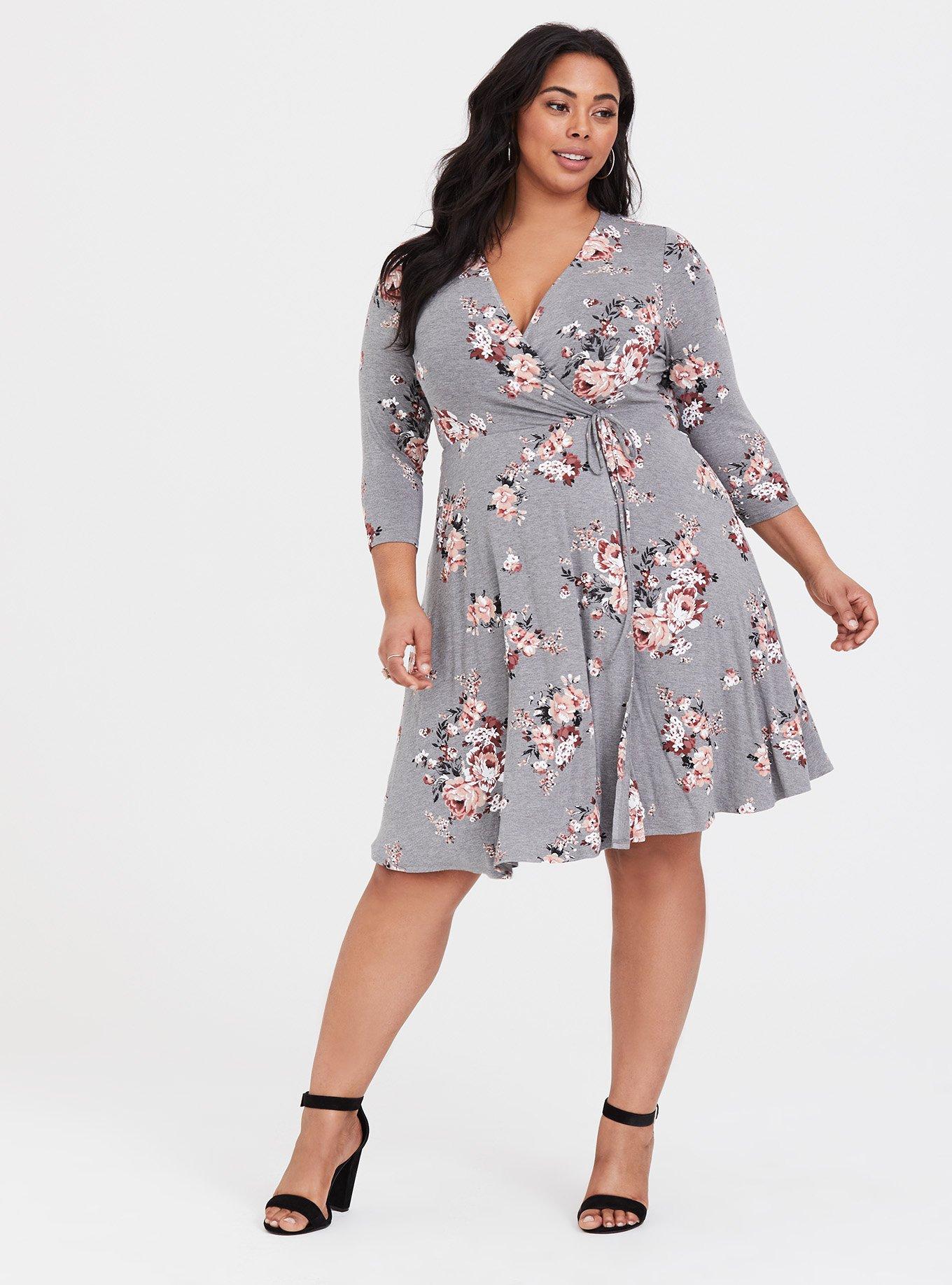 Plus Size - Mini Jersey Wrap Dress - Torrid