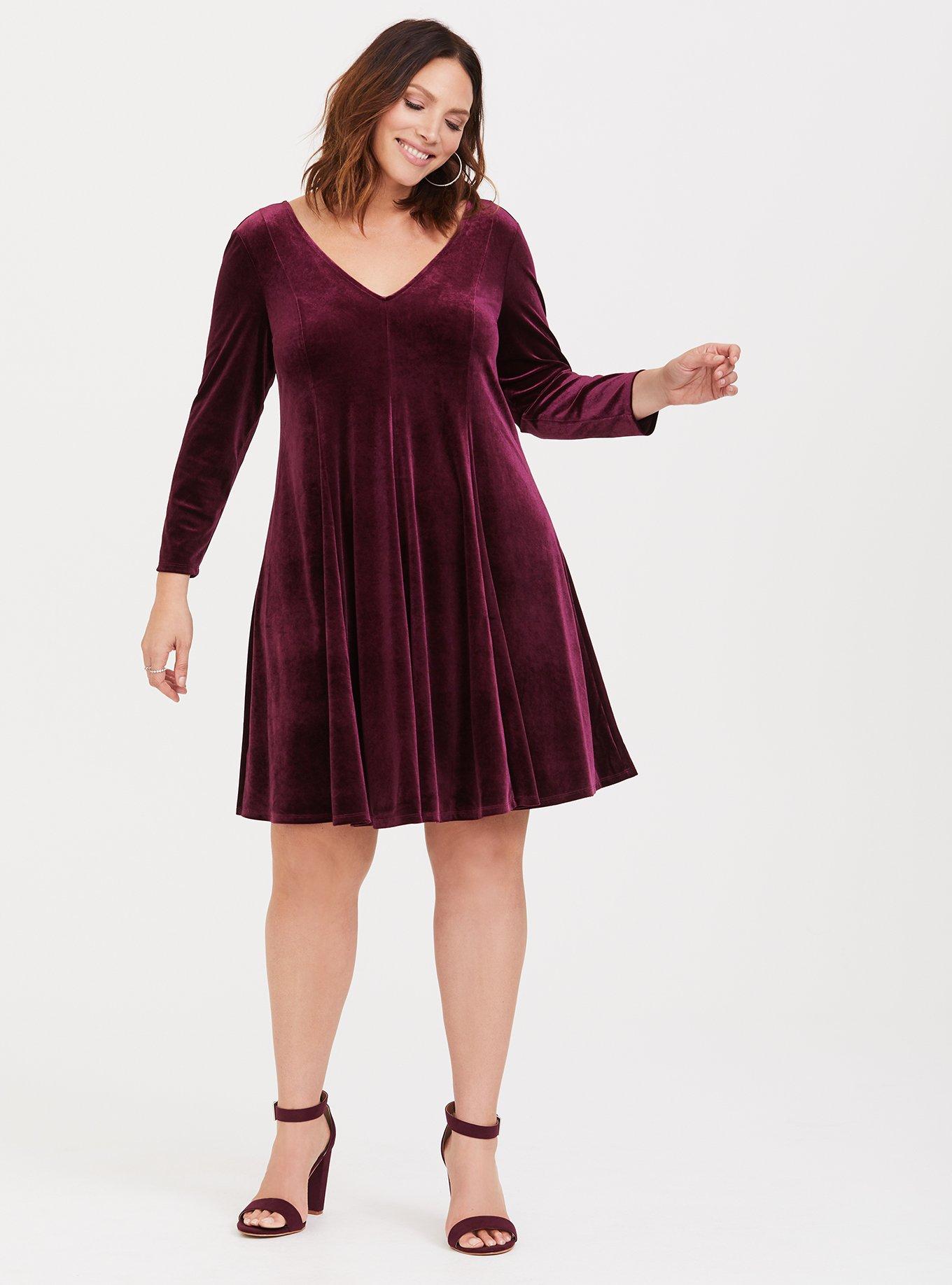 Torrid velvet dress top