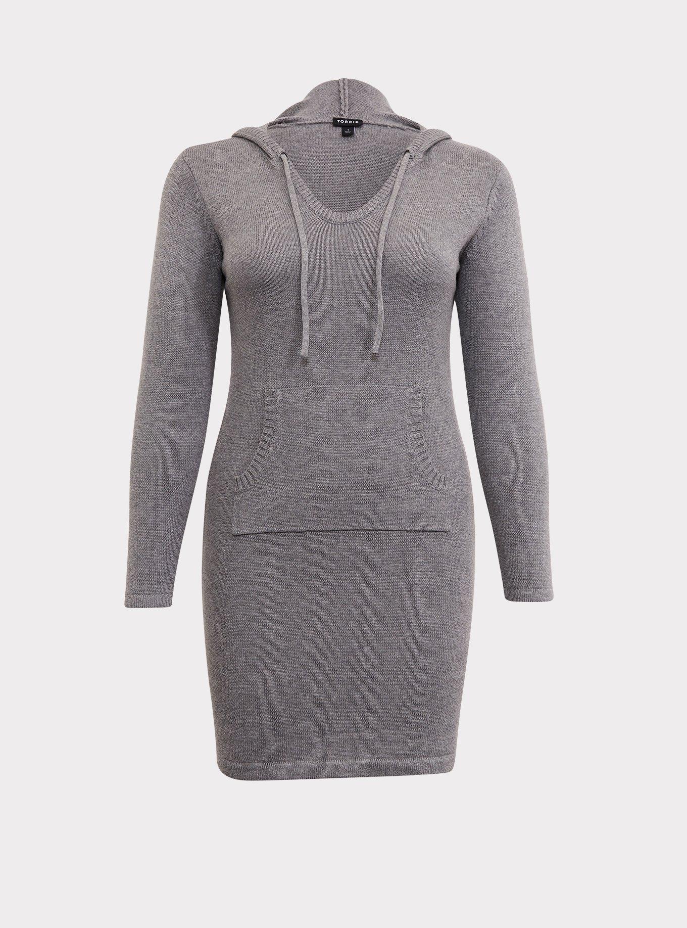 slim fit dress slacks The Sweater Hoodie Dress In Ink main image 0