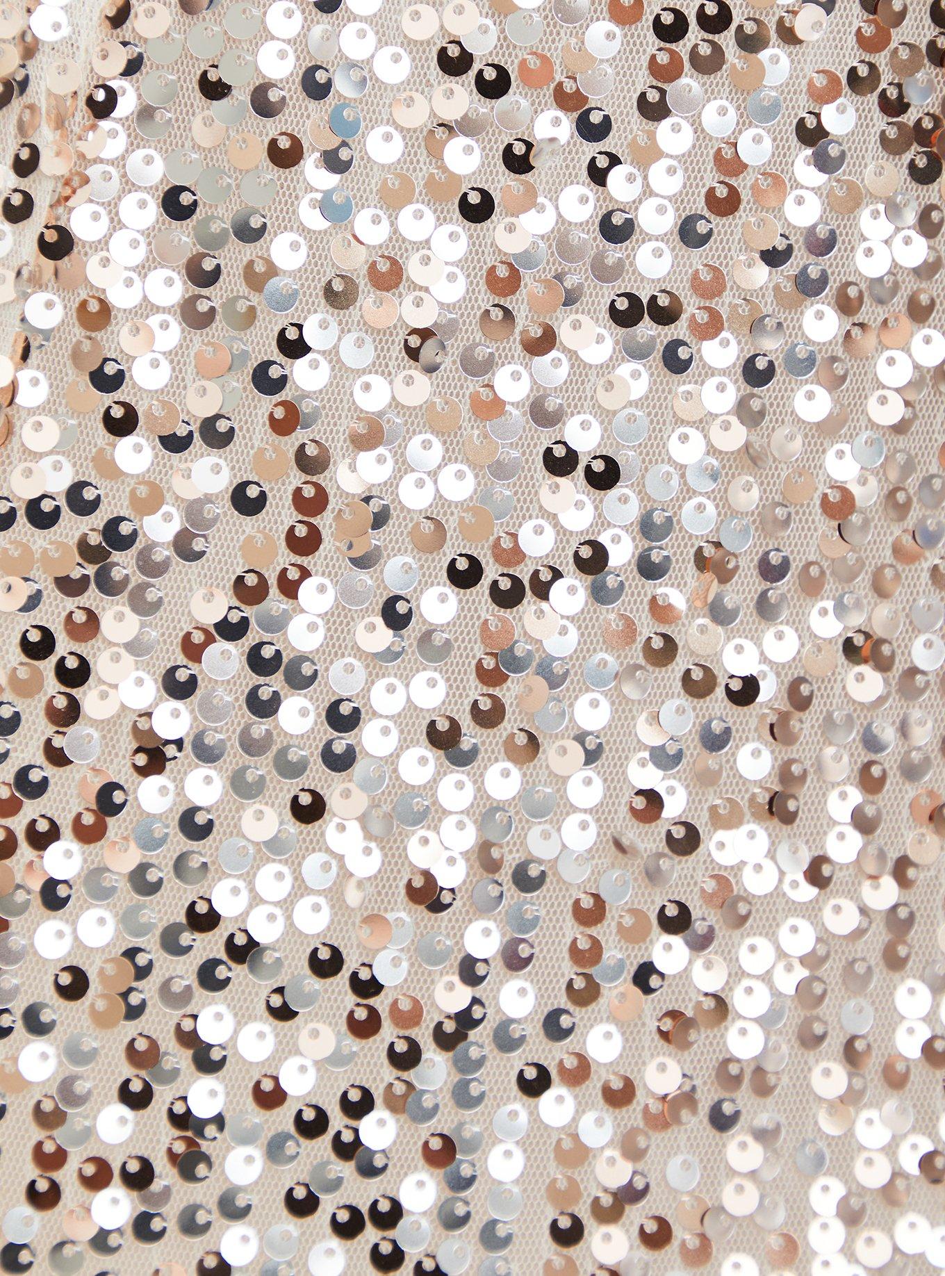 Rose Gold Sequin Blazer, ROSE GOLD, alternate