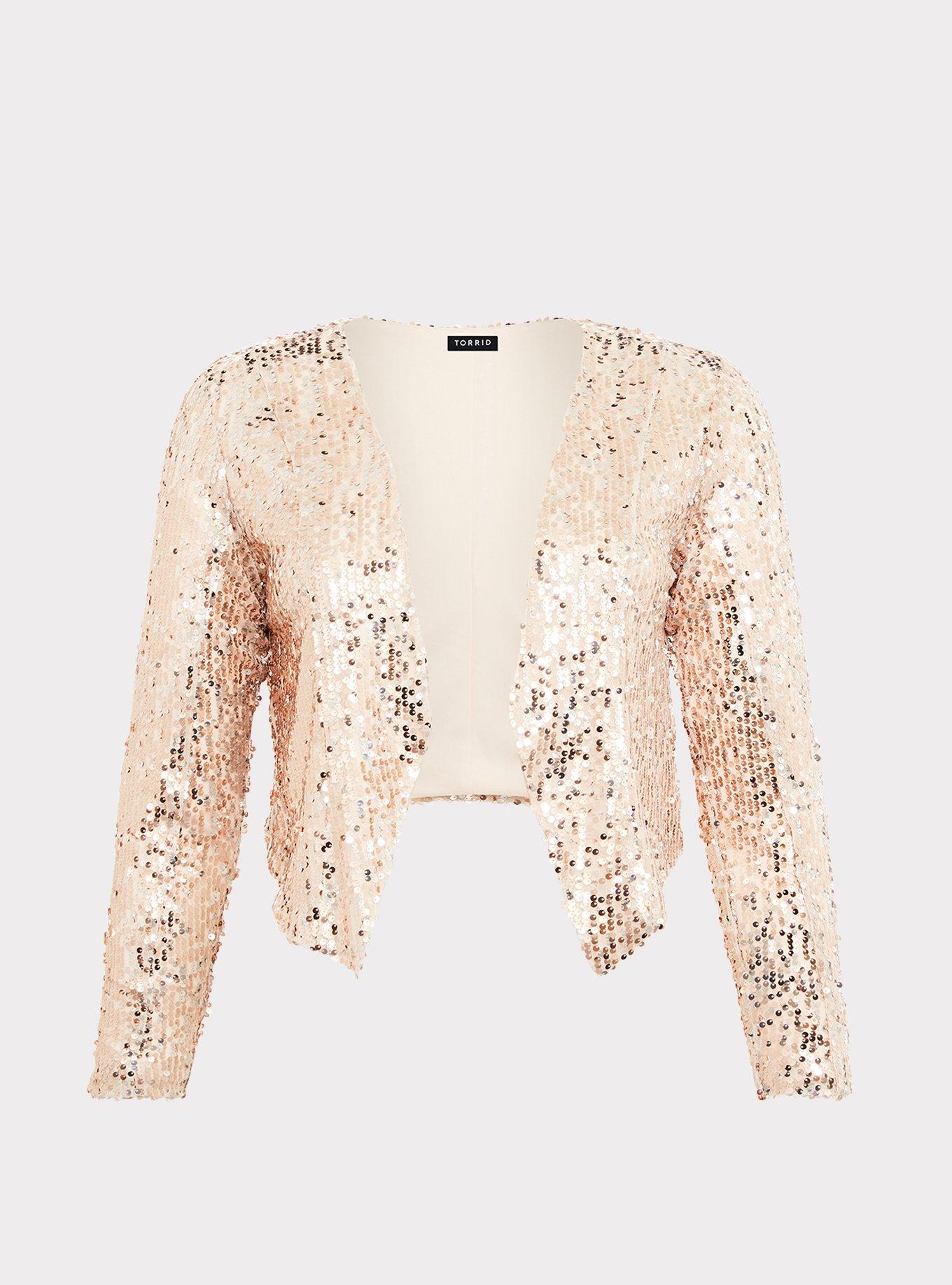 Plus Size - Rose Gold Sequin Blazer - Torrid