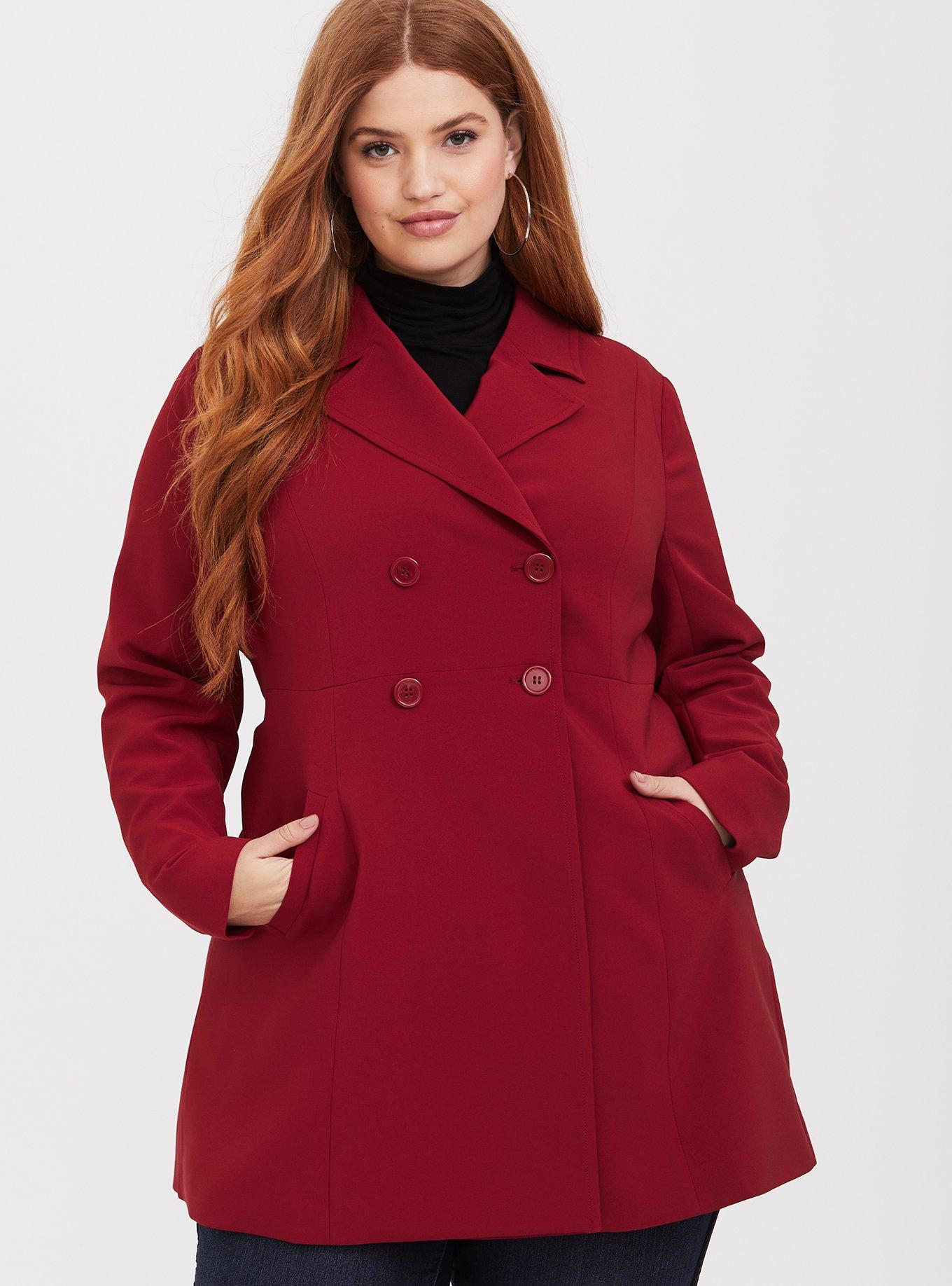 Plus Size - Twill A-Line Trench Coat - Torrid