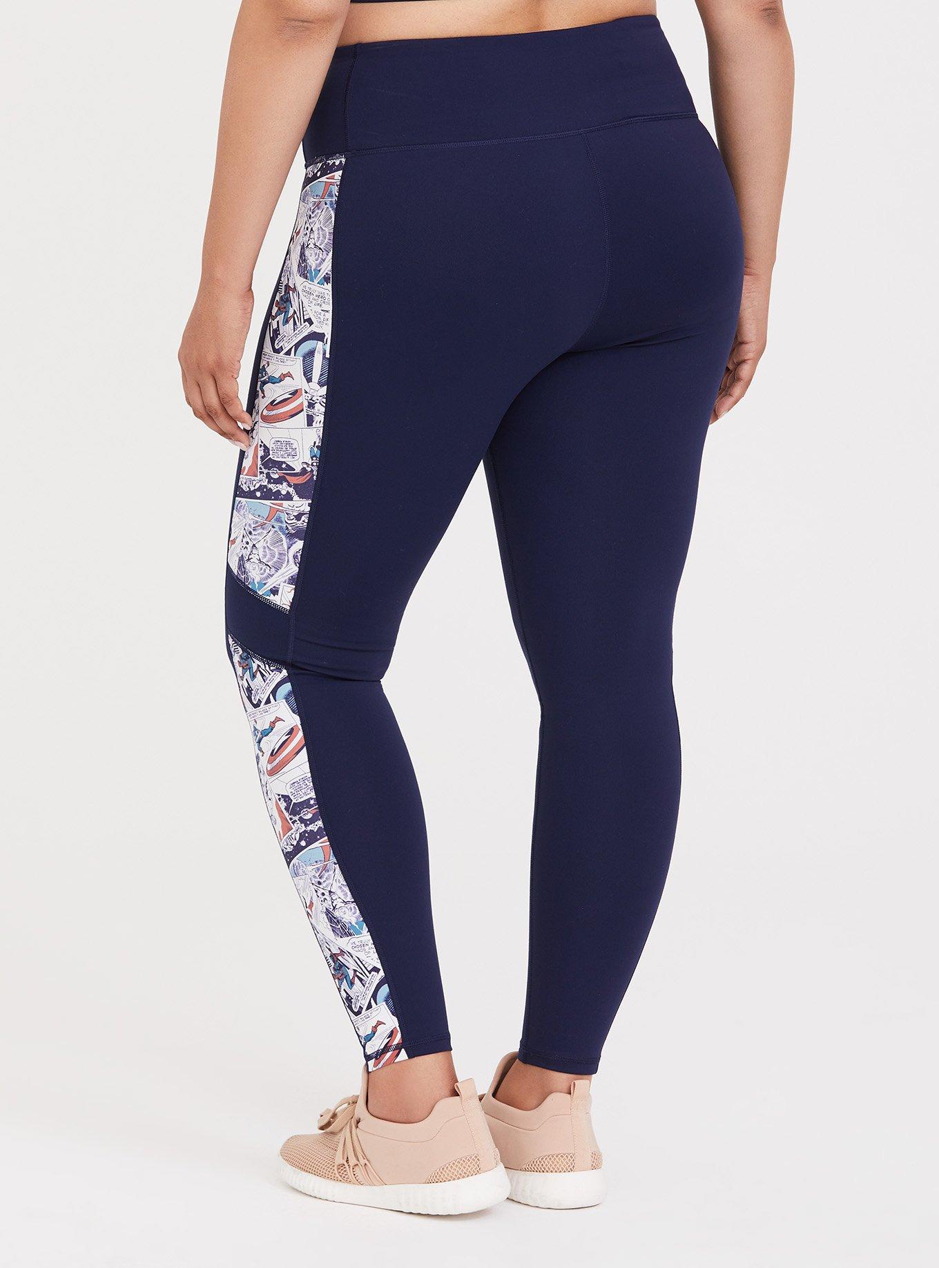 Plus Size - Her Universe Marvel Comic Print Active Legging - Torrid