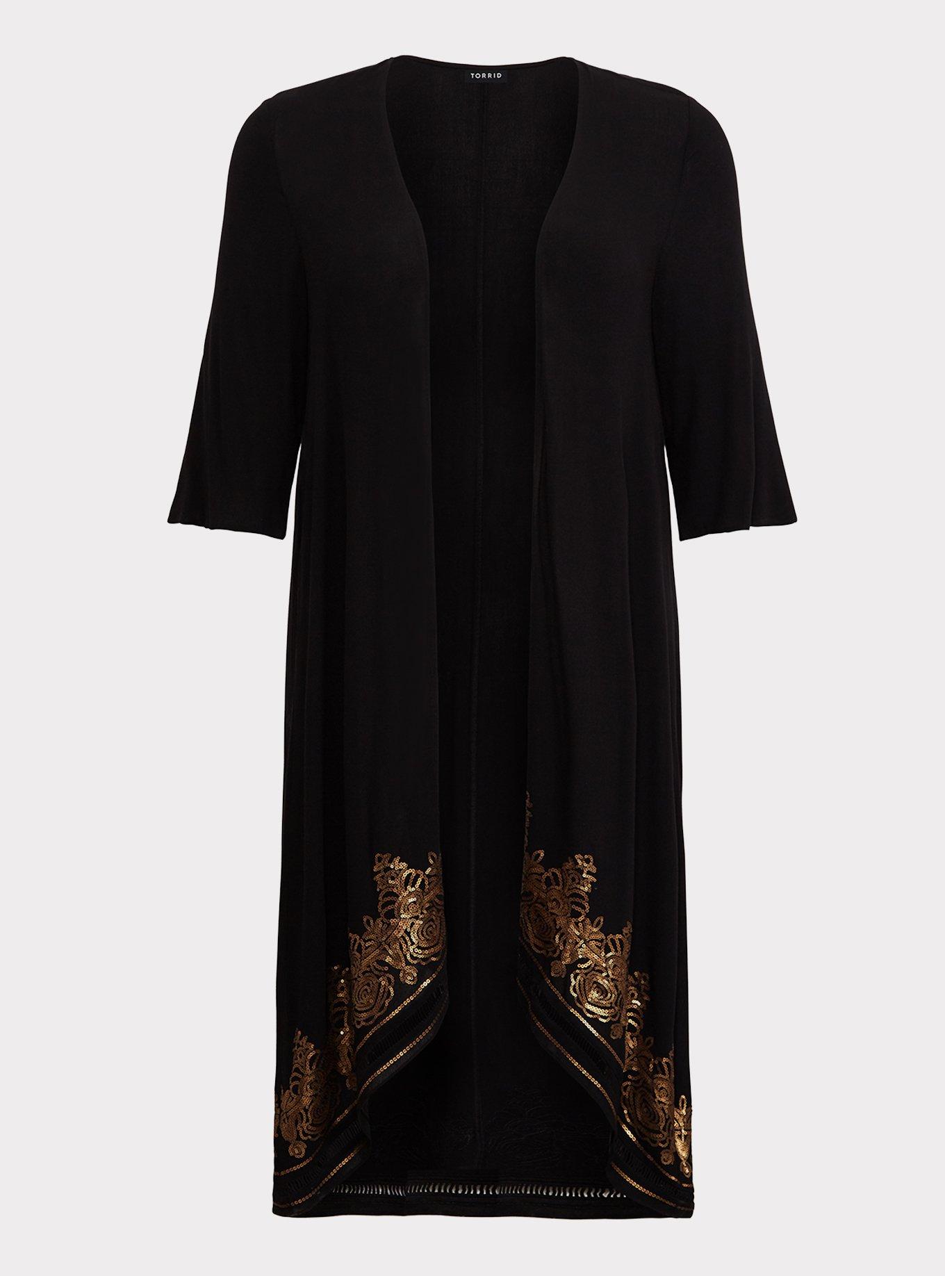 Plus Size Sequin Kimono Torrid