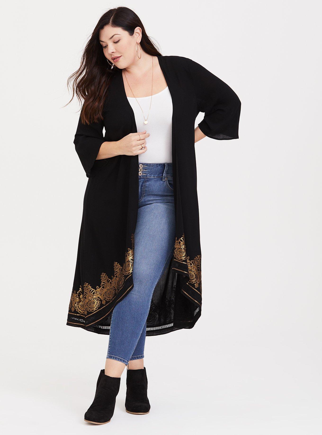 Sequin Kimono, , hi-res