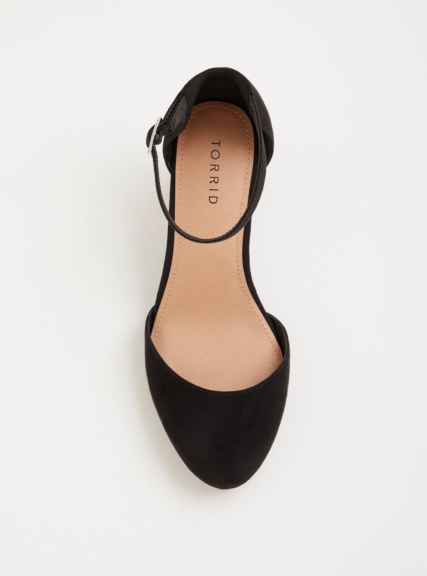 Plus Size - Black Almond Toe Pump (Wide Width) - Torrid