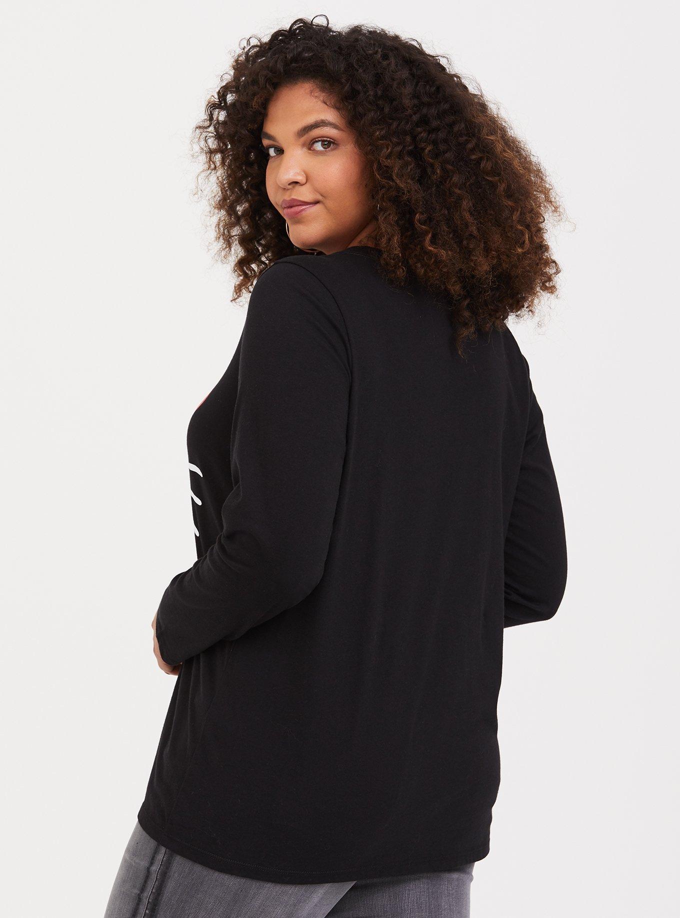 Plus Size - Hello Kitty Black Crew Tee - Torrid