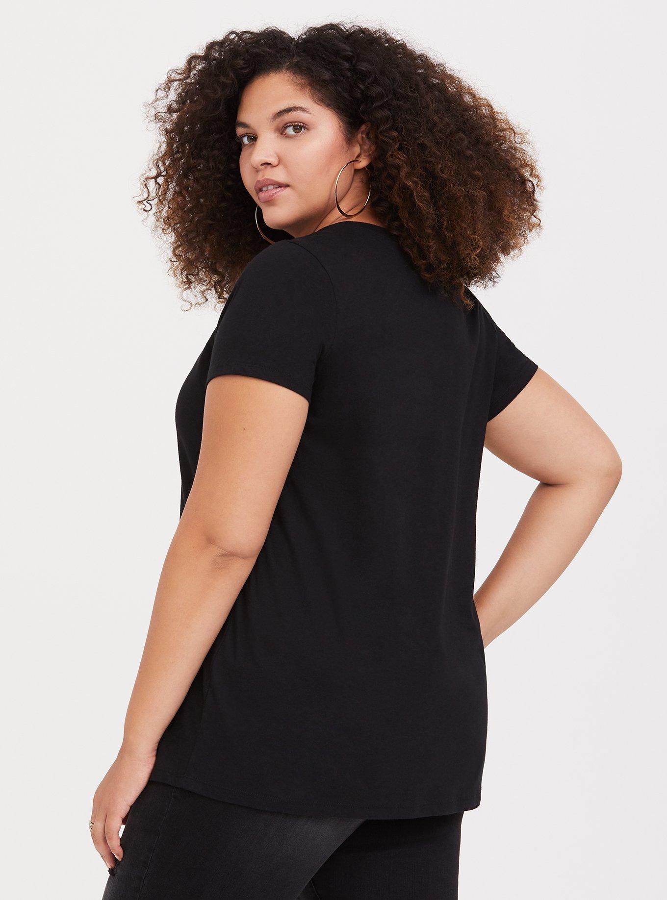 Plus Size Black Tom Petty Full Moon Fever Tee, DEEP BLACK, alternate