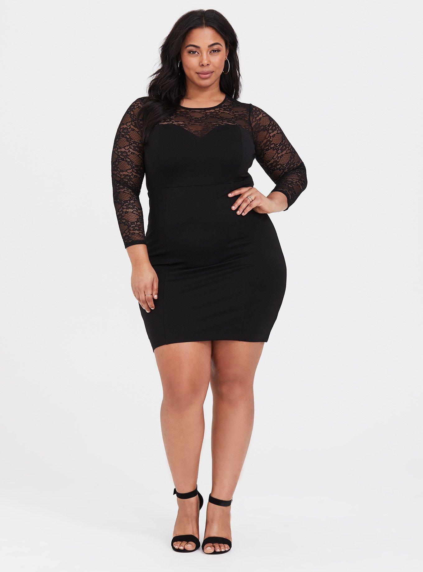 Plus size lace bodycon dress best sale