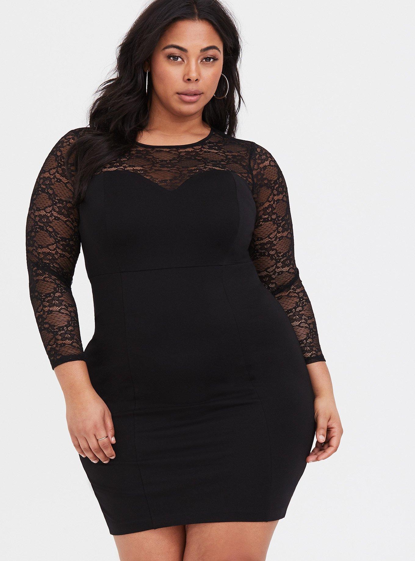 Torrid black 2024 lace dress