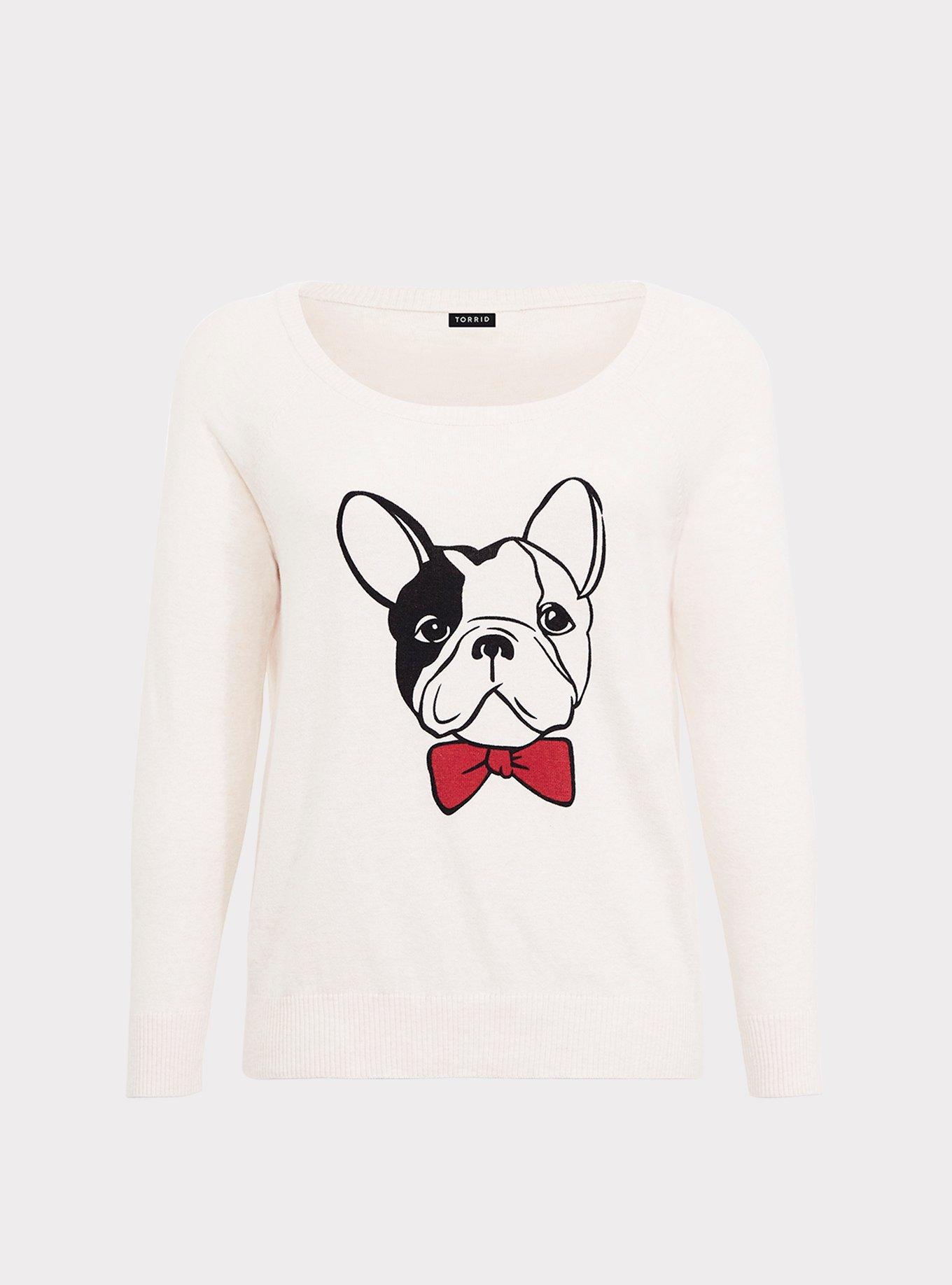 Beige Frenchie Sweatshirt, , hi-res