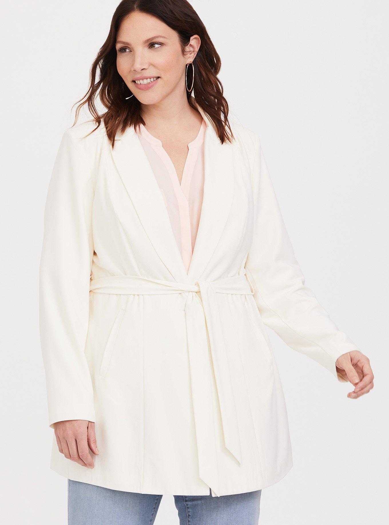 Torrid white blazer clearance