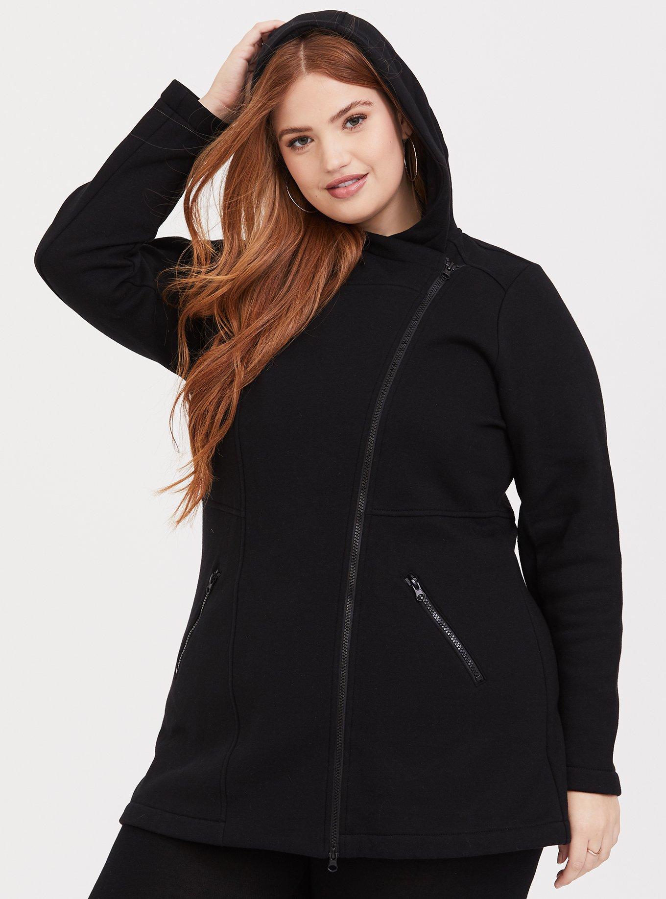 Plus Size - Fleece Moto Jacket - Torrid