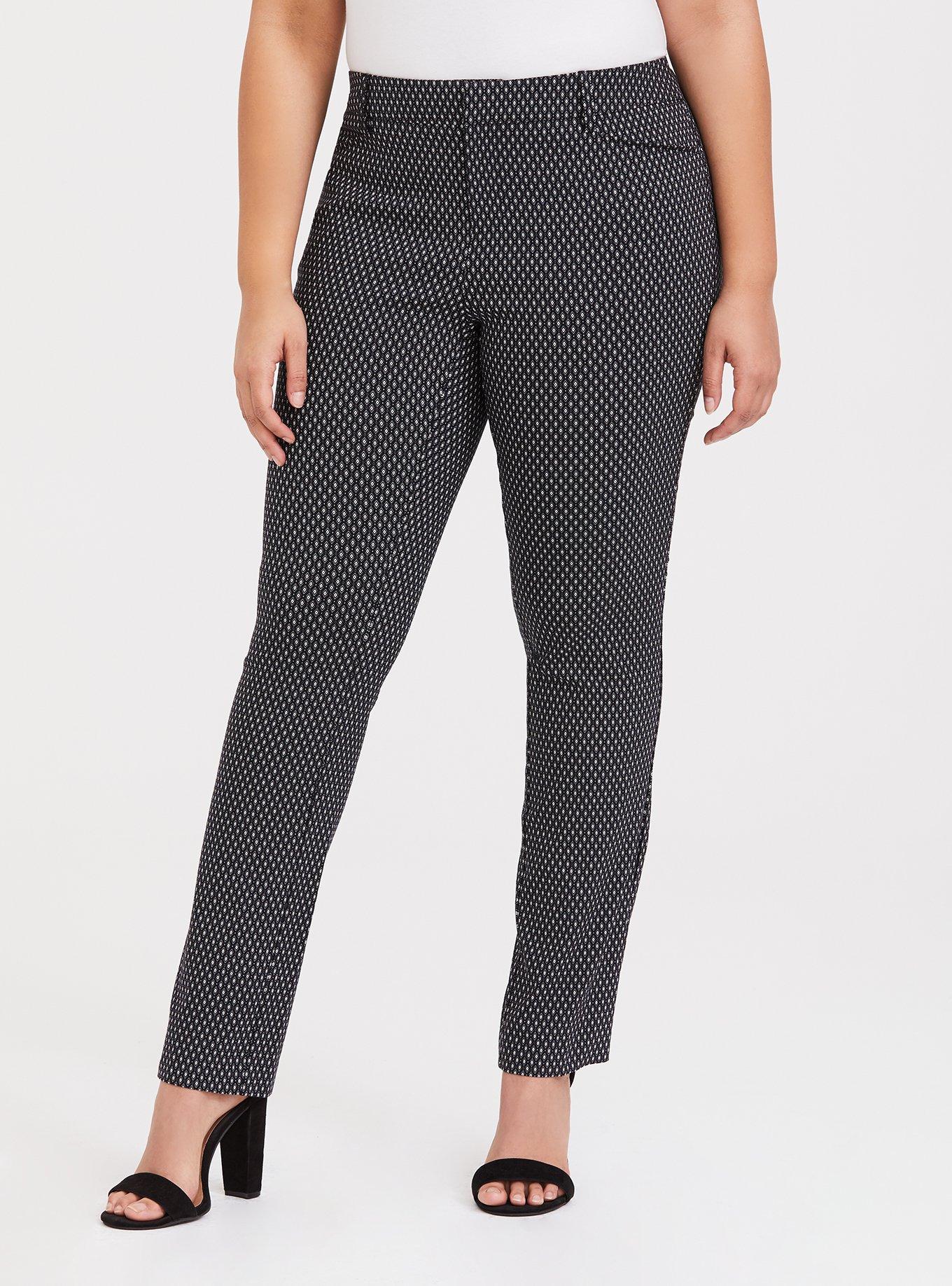 Black and White Modern Millennium Straight Pant, , hi-res