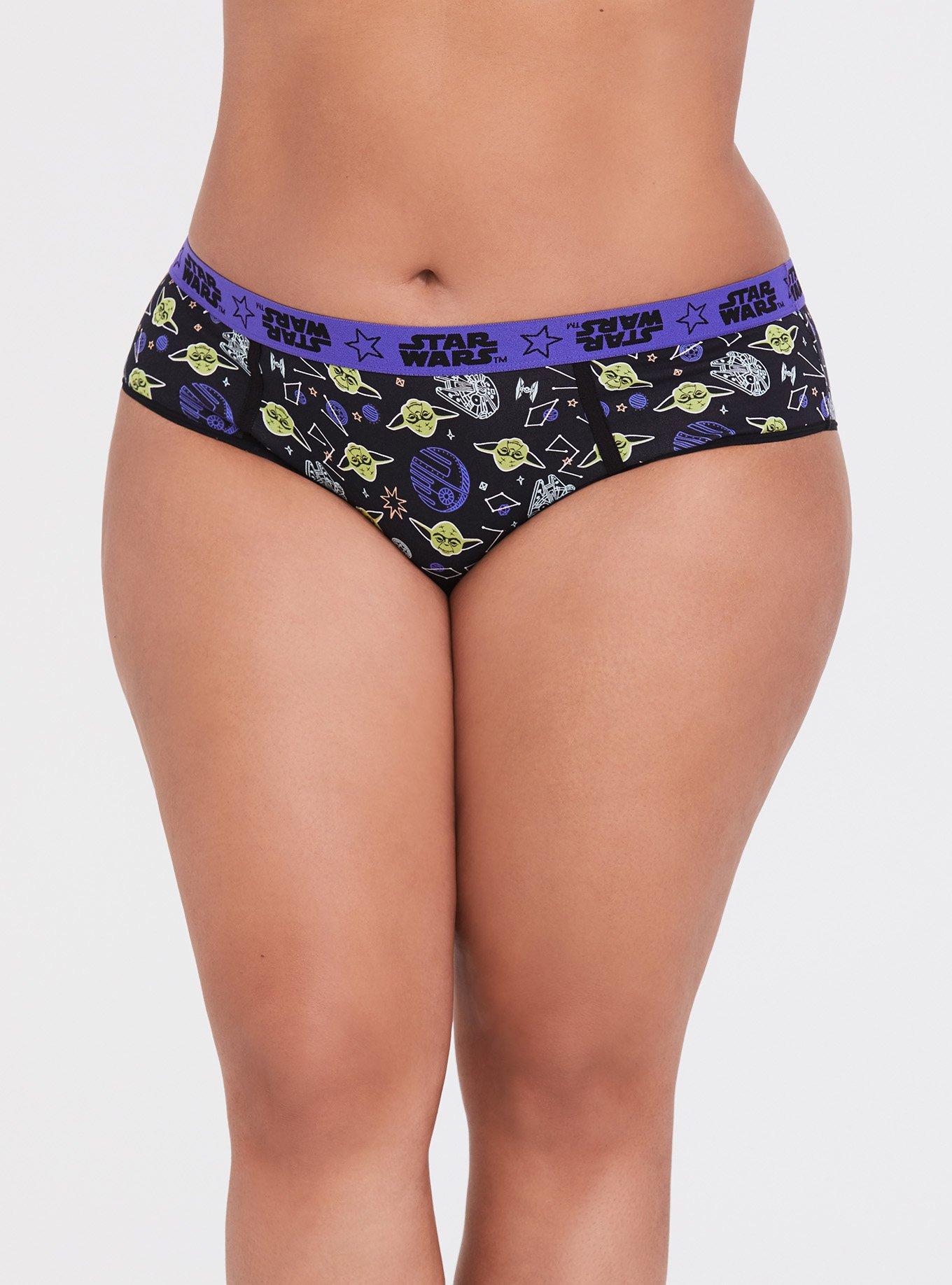 Plus Size Star Wars Yoda Hipster Panty, , hi-res