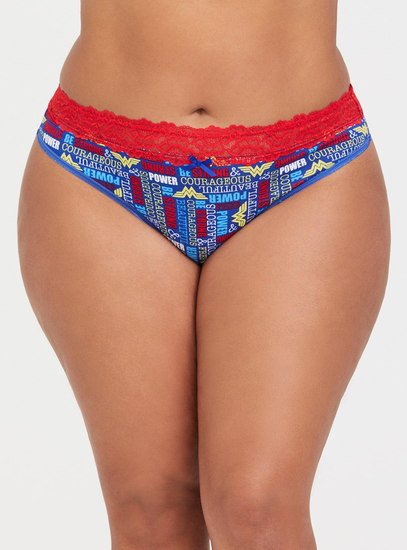 Plus Size - Wonder Woman Cotton Thong Panty - Torrid