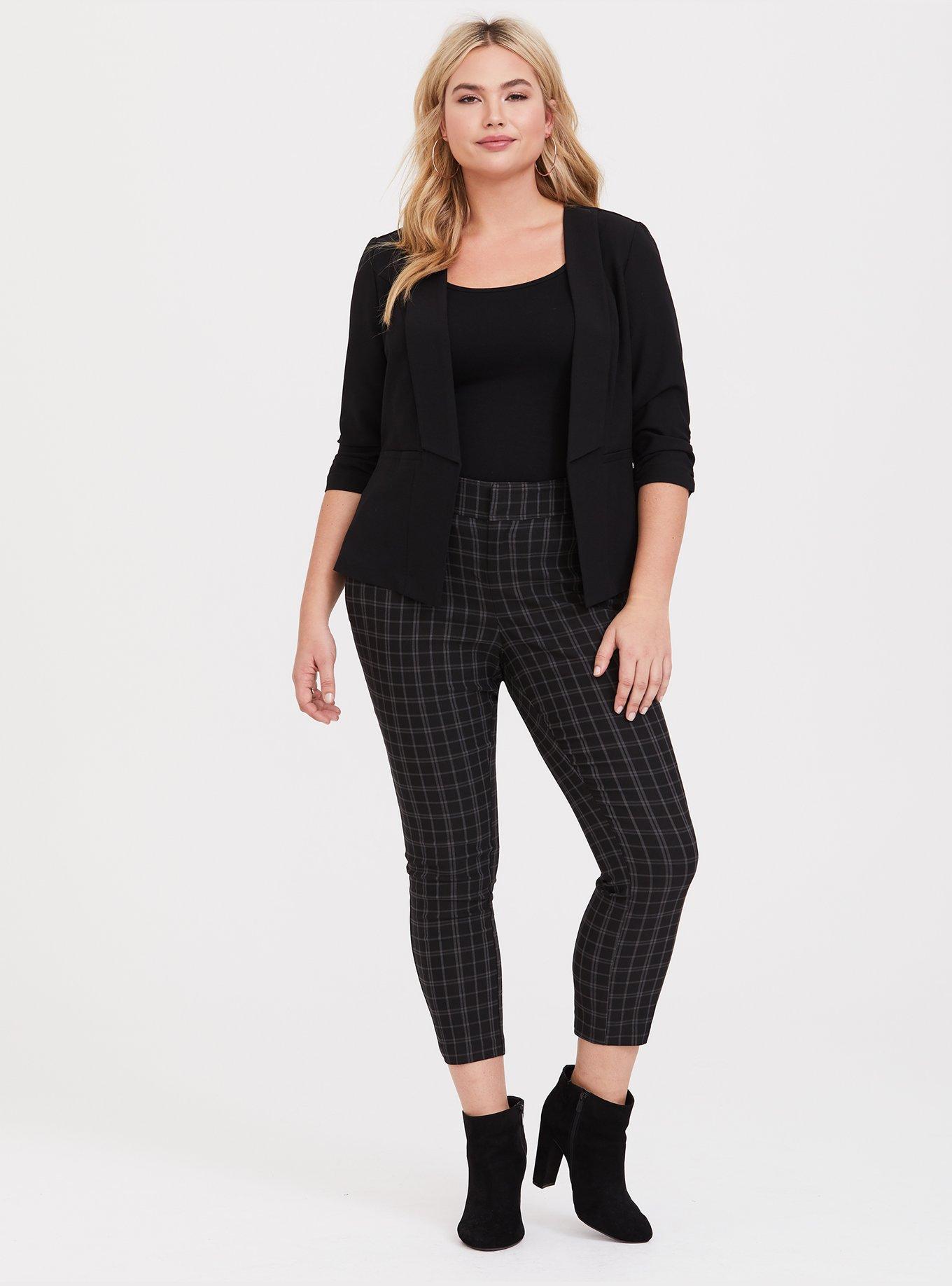 Plus Size Plaid Ankle Skinny Pant Torrid