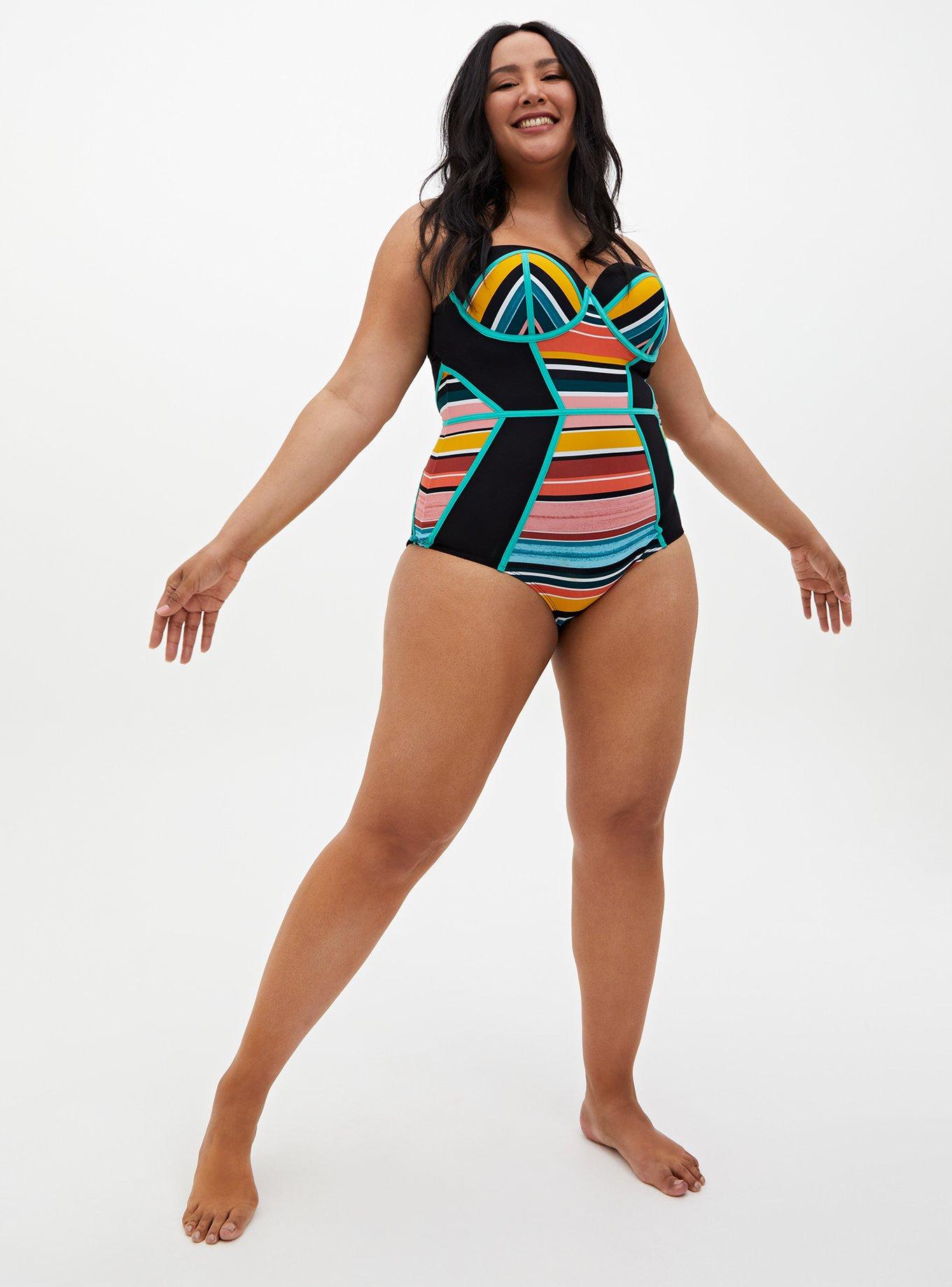 Plus Size - Underwire Swim One Piece - Floral - Torrid