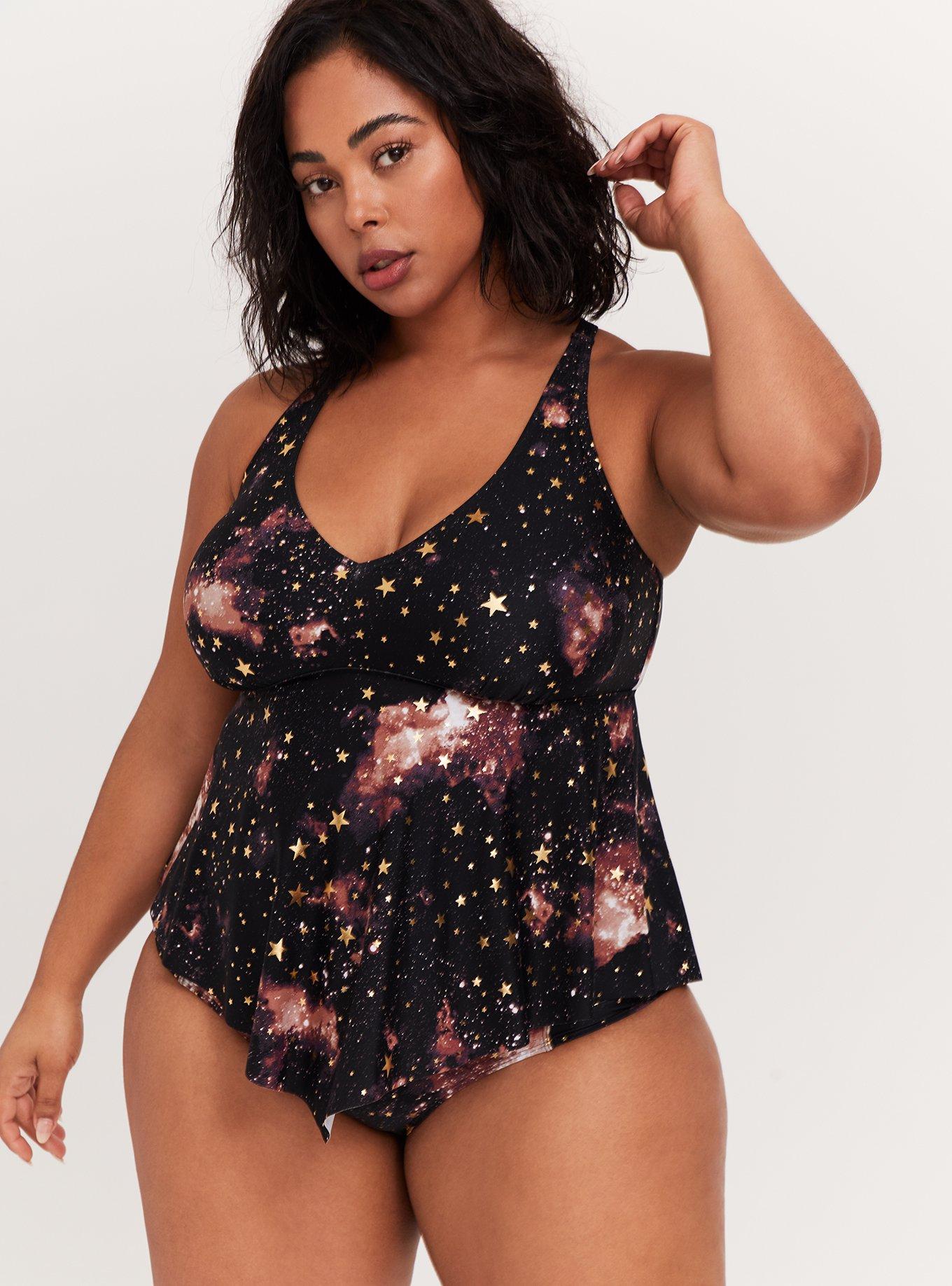 Plus Size - Wireless Fitted Strapless Tankini - Torrid