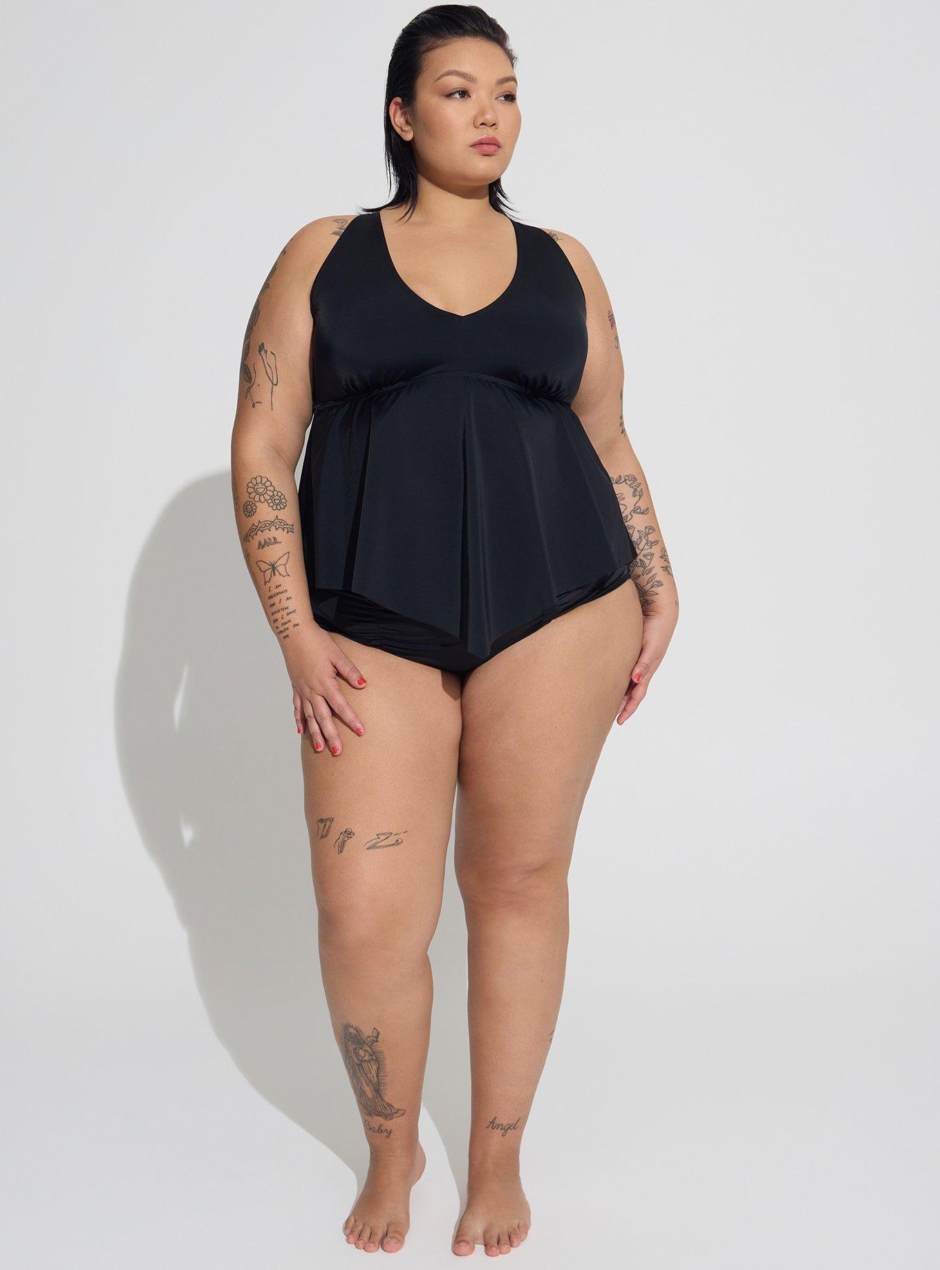 Plus Size - Wireless V-Neck Tankini - Torrid