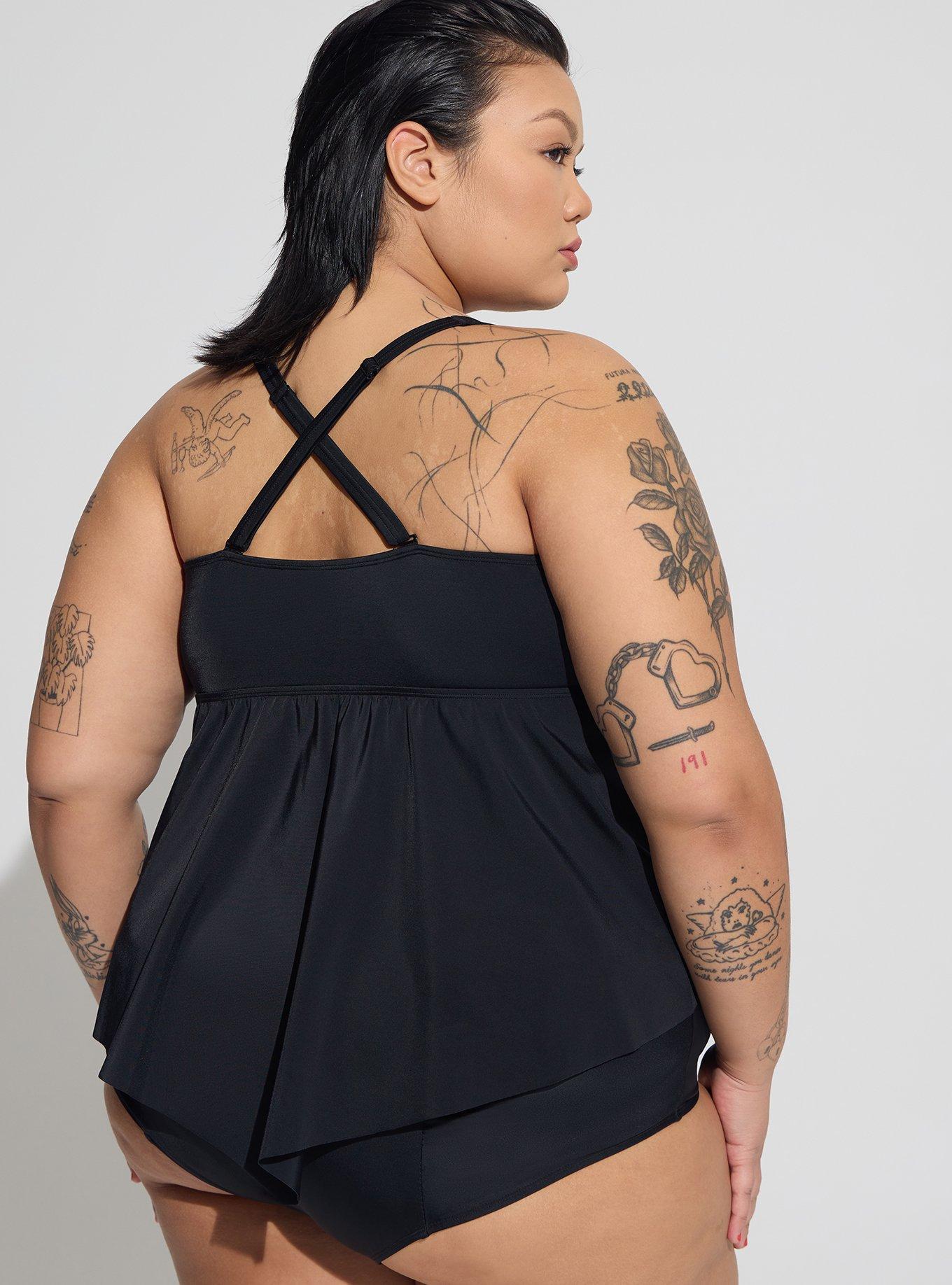 Plus Size - Wireless V-Neck Tankini - Torrid